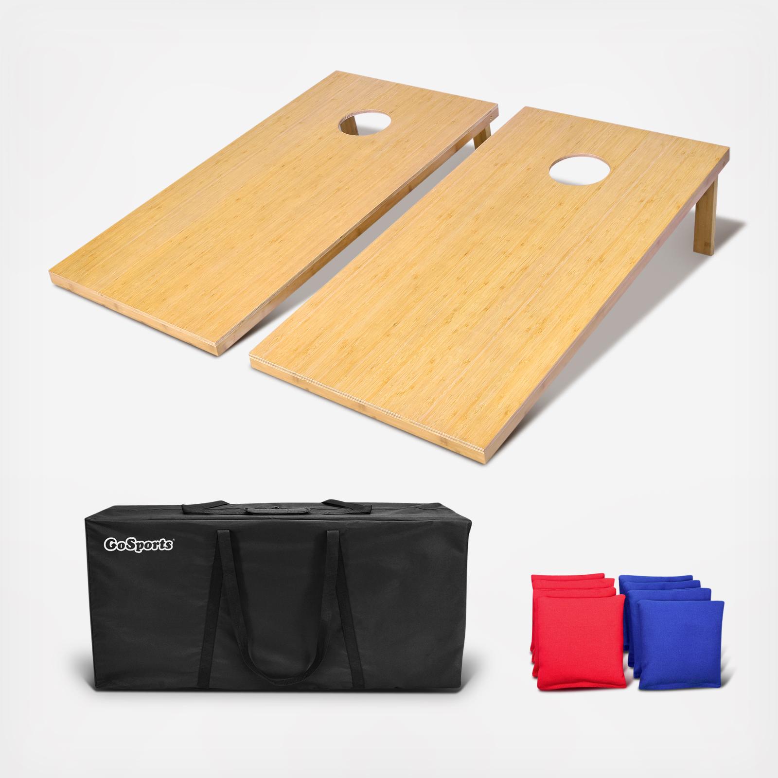 11-Piece Bamboo Regulation Size Cornhole Game Set