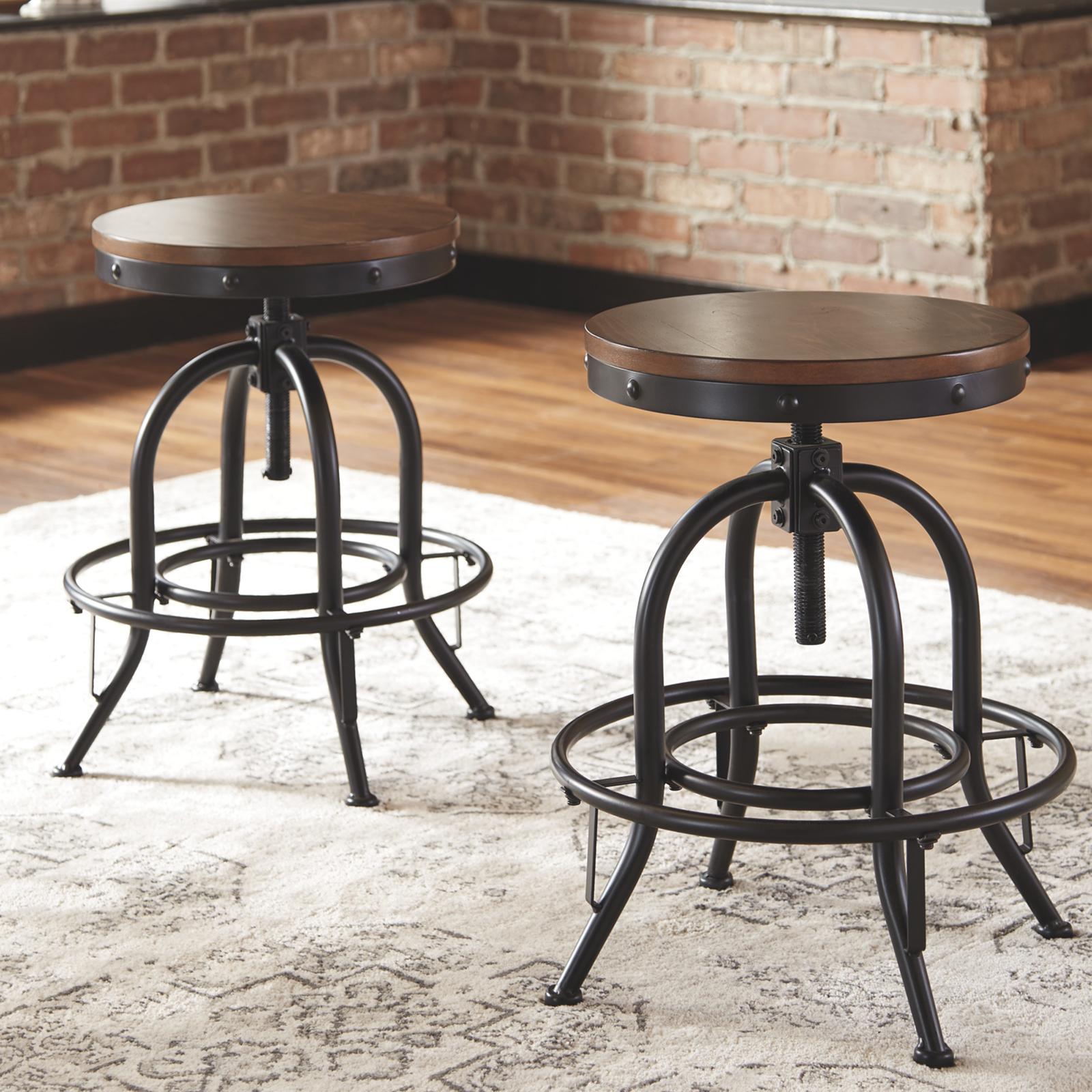 Valebeck Swivel Counter Stool, Set of 2