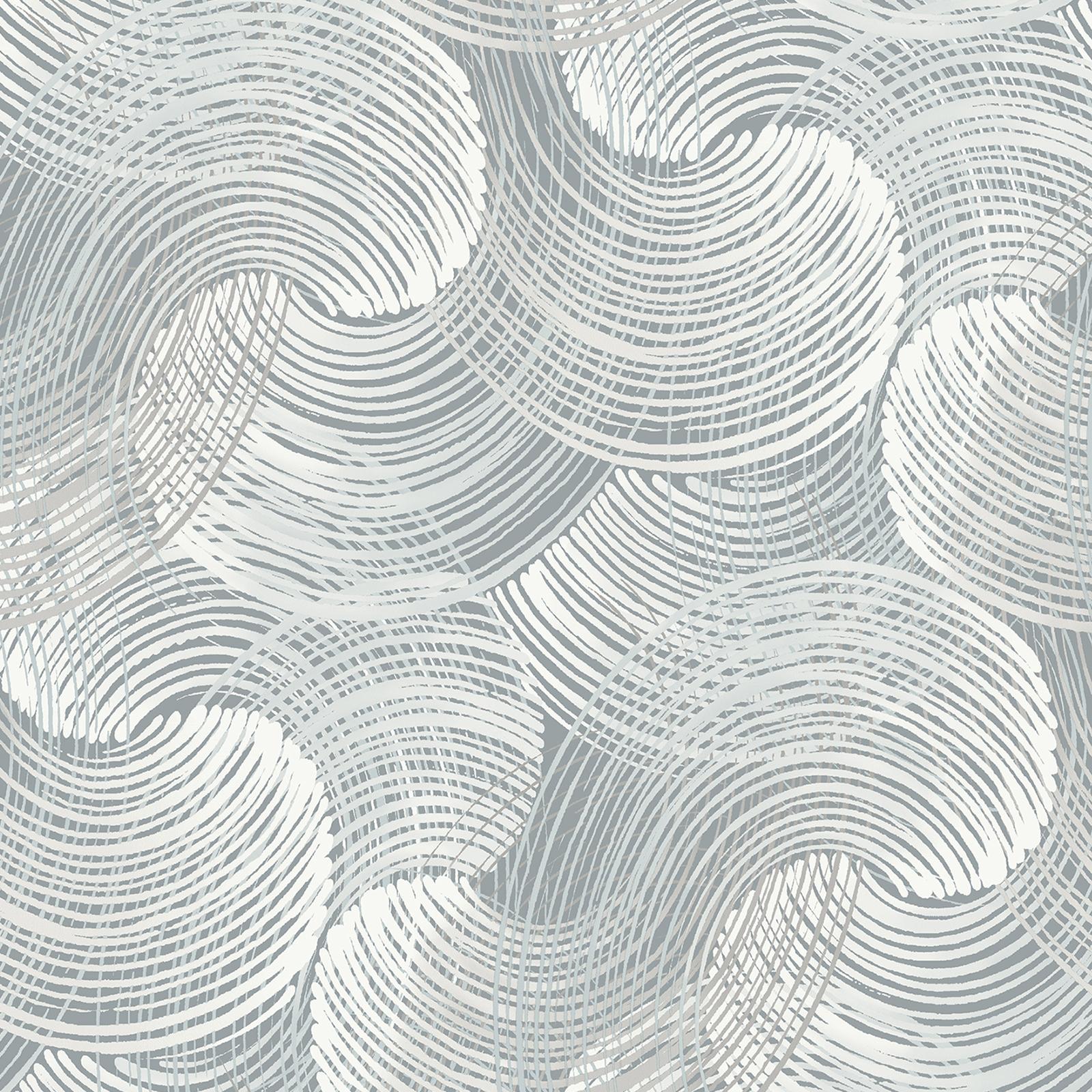 Karson Swirling Geometric Wallpaper