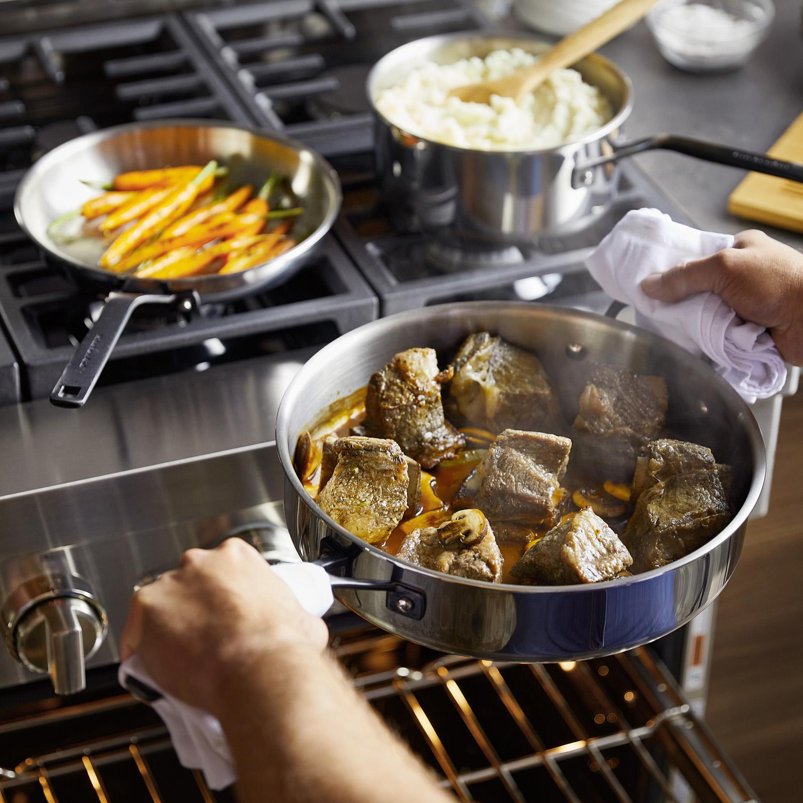 5-Ply Clad Stainless Steel 10-Piece Cookware Set