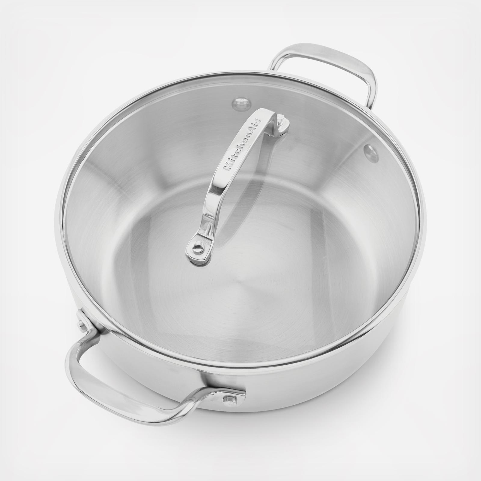 3-Ply Base Stainless Steel Casserole with Lid