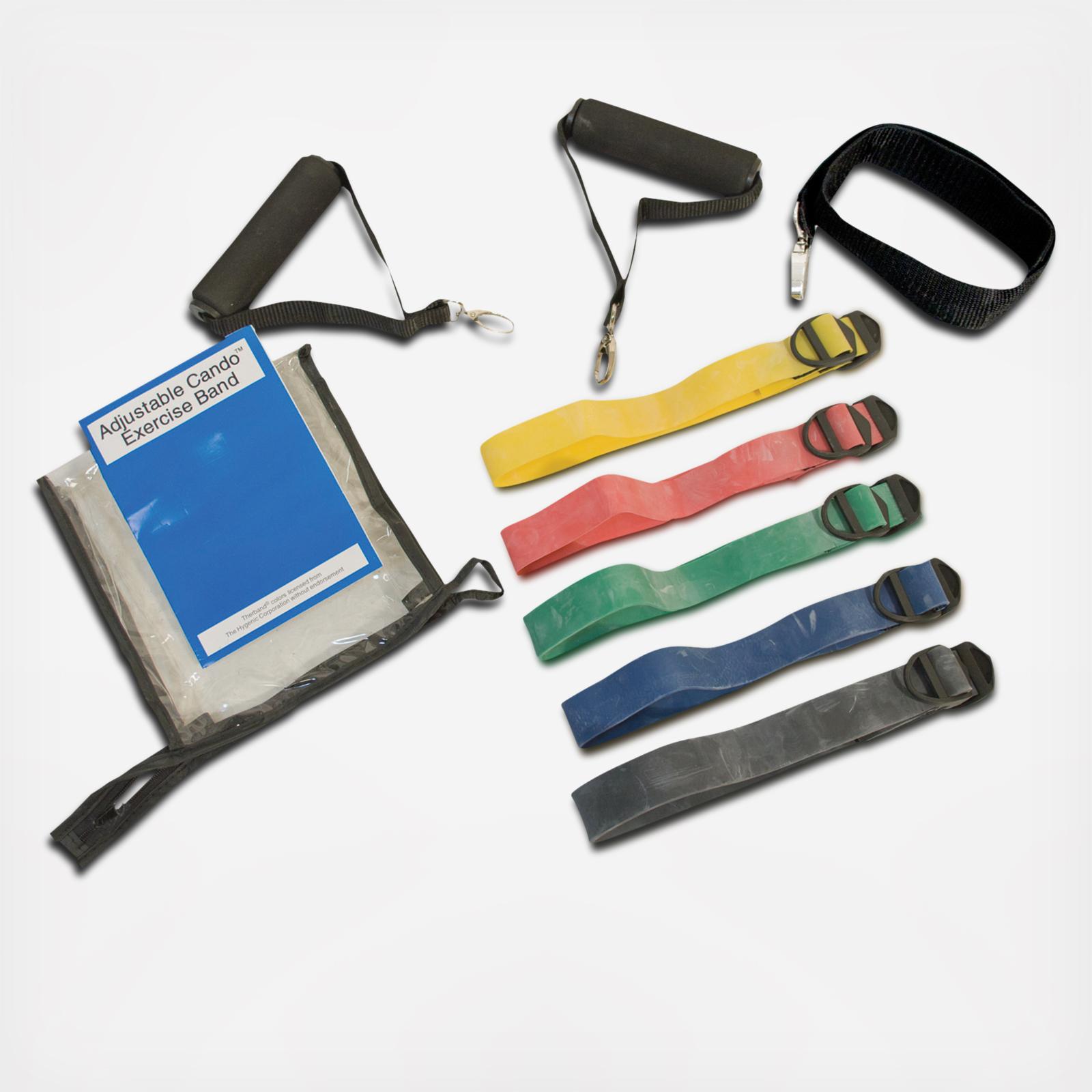 Adjustable Exercise Band 5-Piece Set