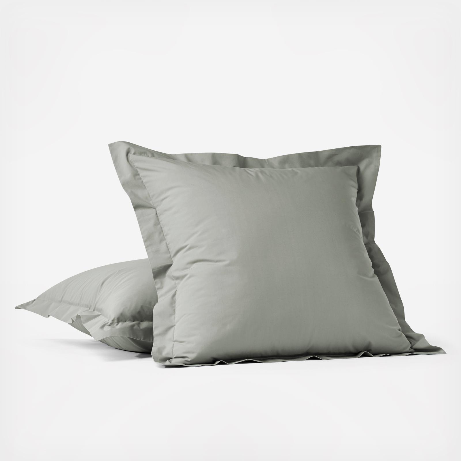 300-Thread Count Organic Percale Euro Sham