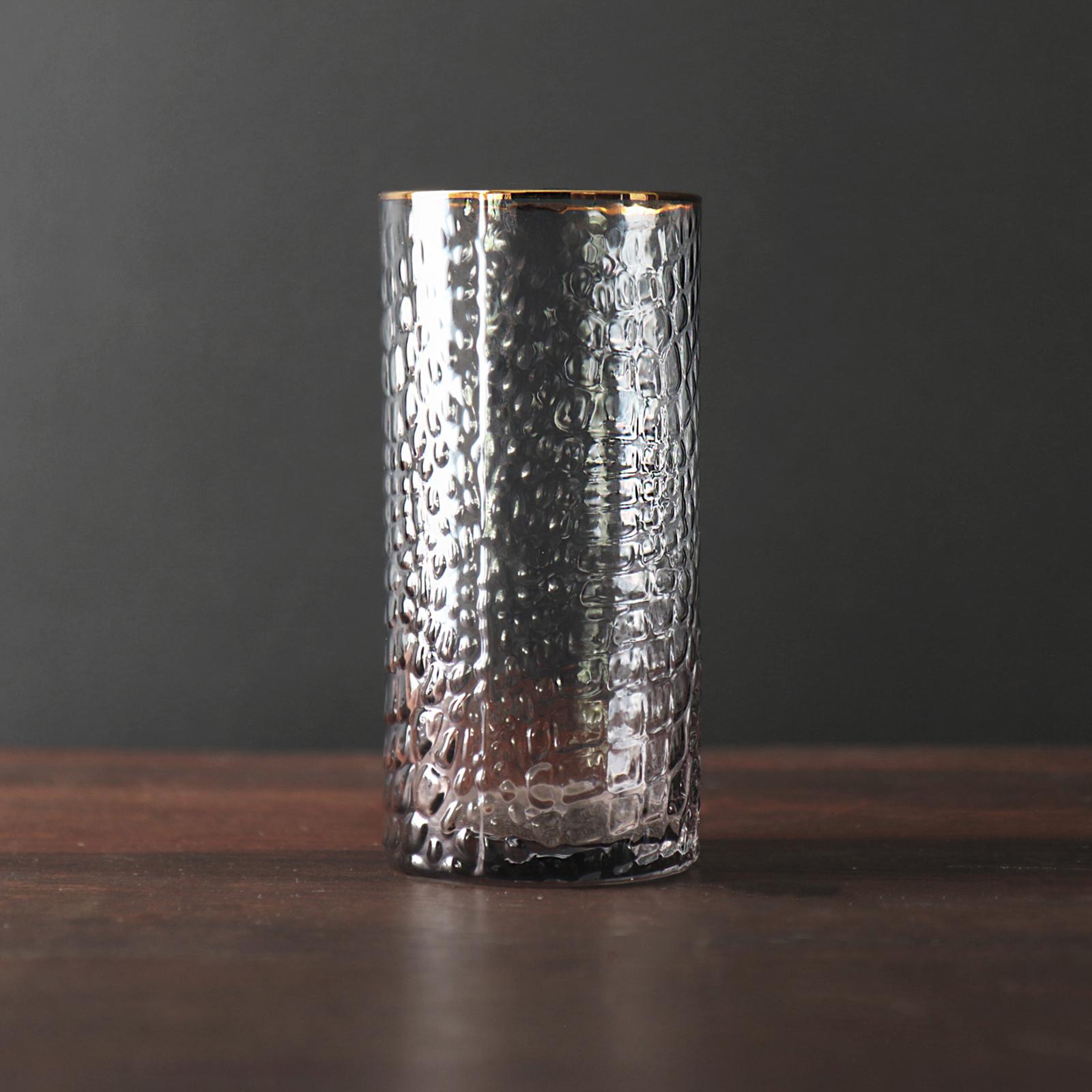 Croc Highball with Gold Rim, Set of 4