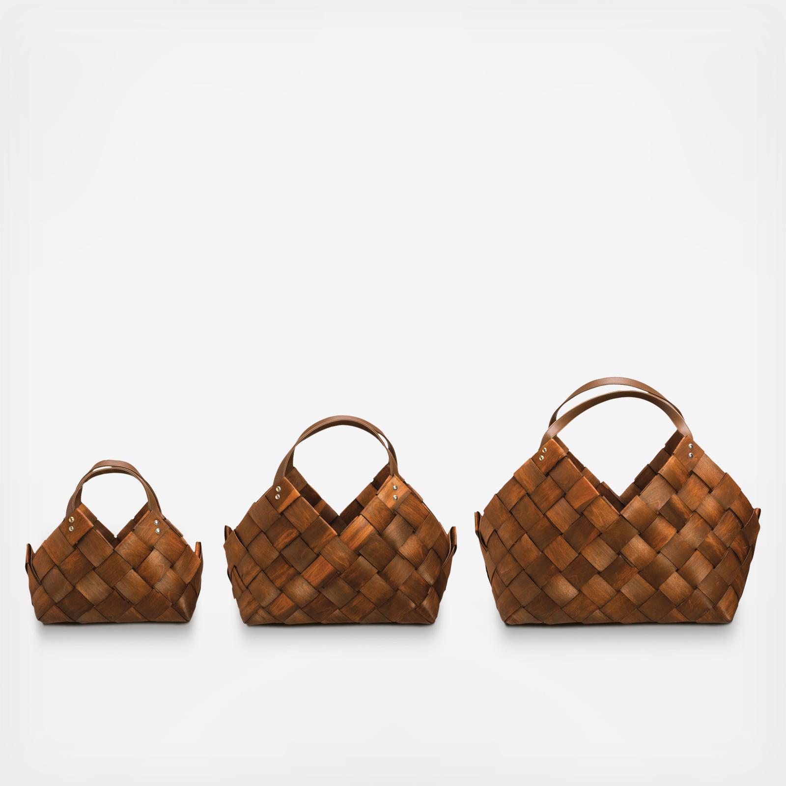 3-Piece Woven Seagrass Basket Set