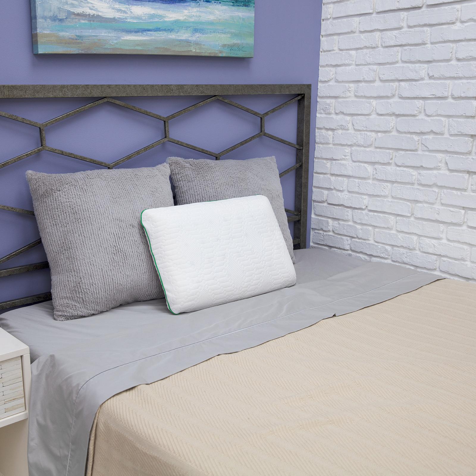 Fresh and Clean Classic Comfort Memory Foam Pillow with Ultra-Fresh Treated Fabric