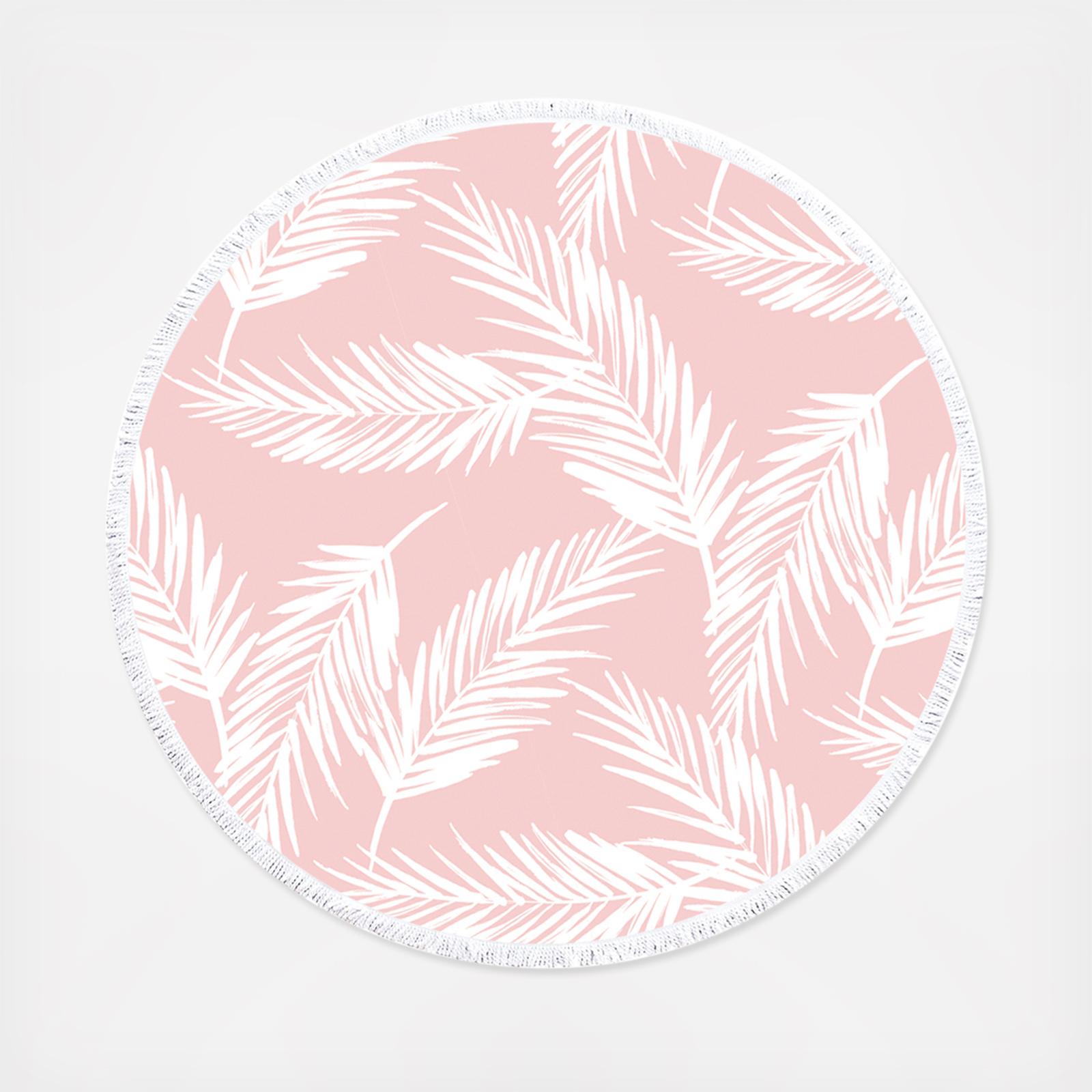 Tropical Pink Round Towel