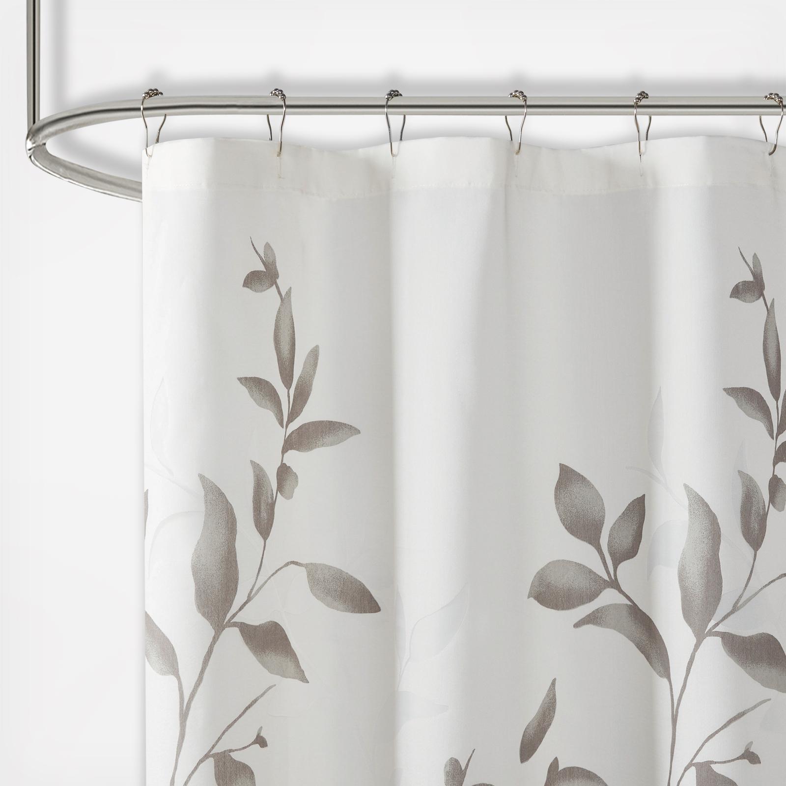 Cecily Burnout Printed Shower Curtain