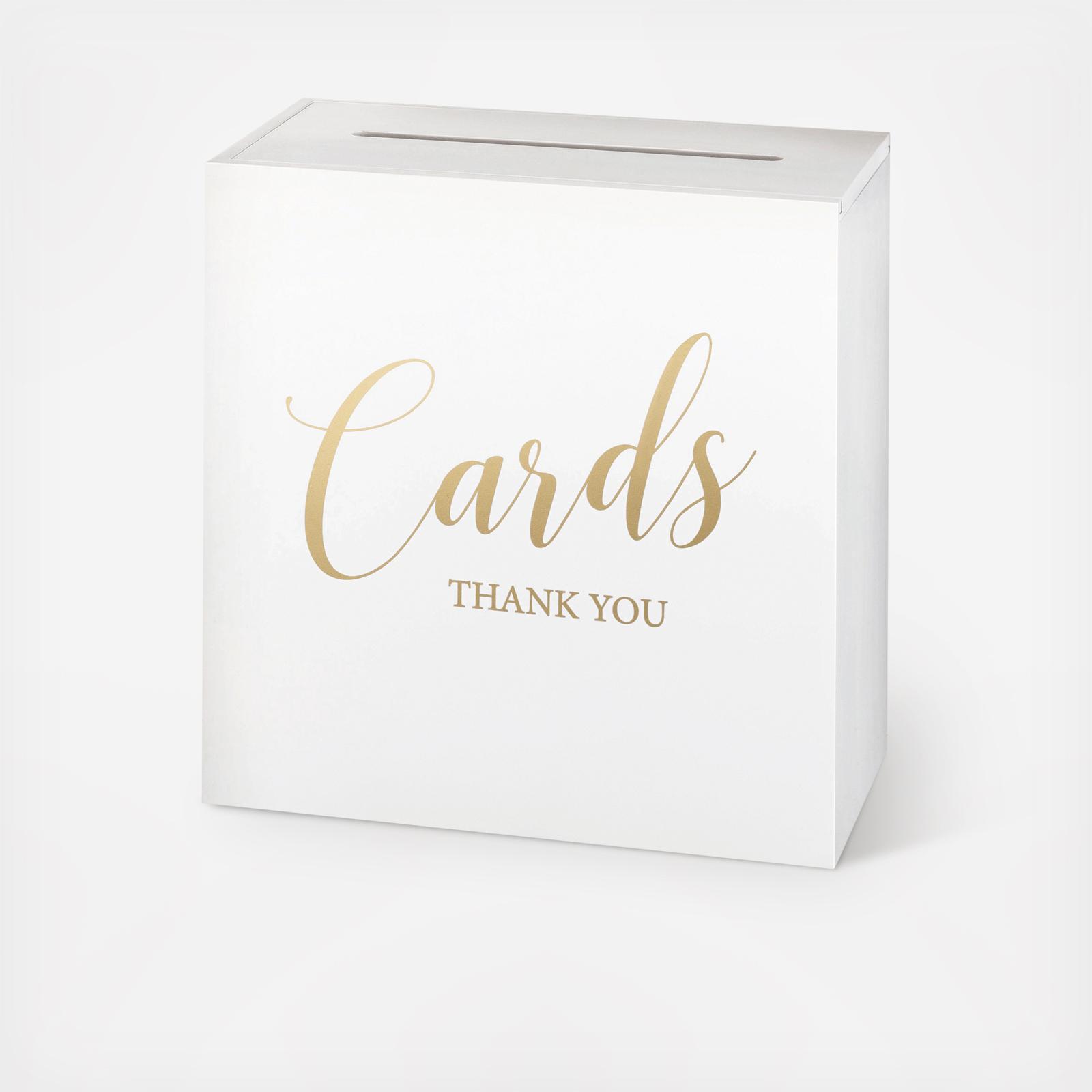 Wooden Wedding Card Box