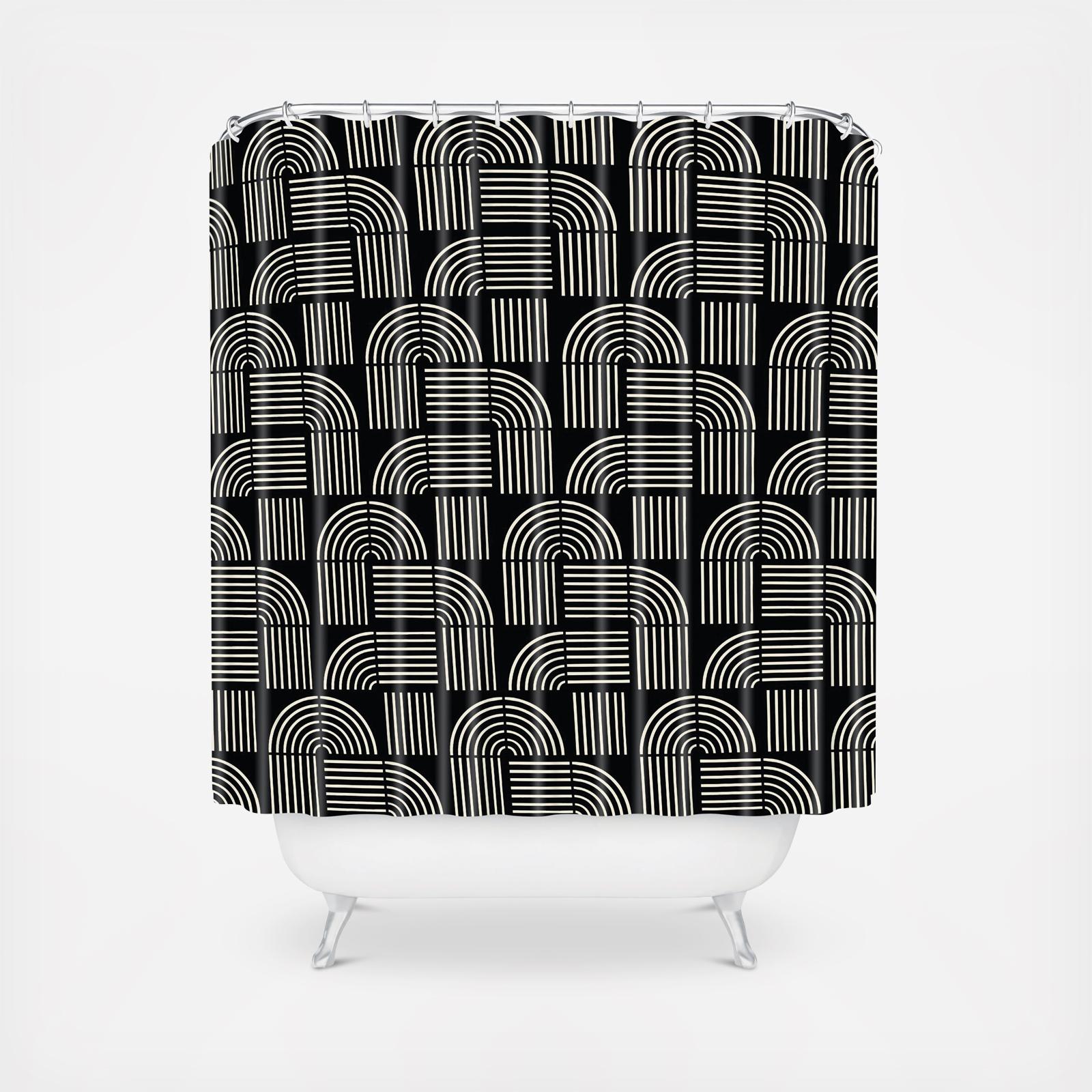 Balance Lines Pattern Shower Curtain