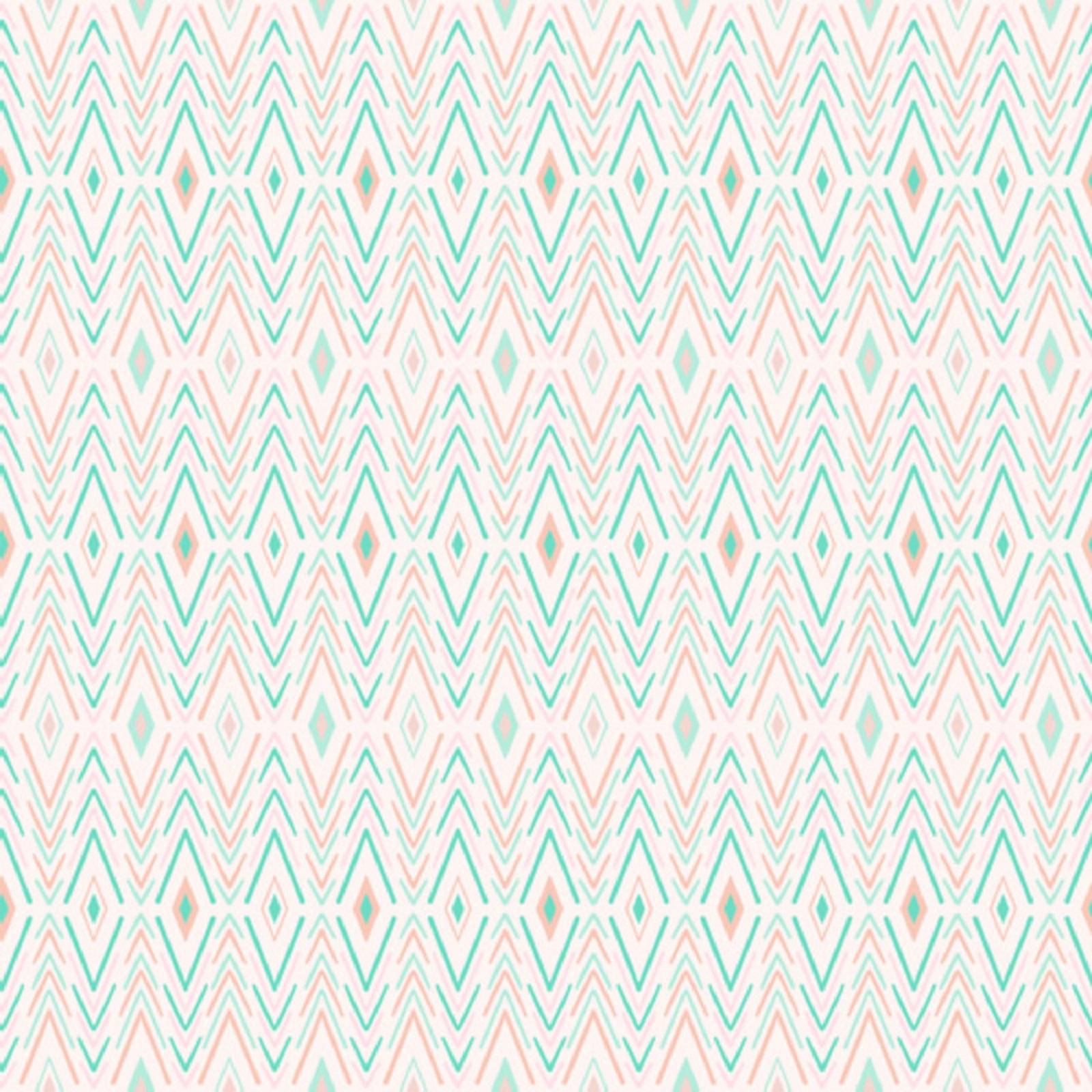 Bohemian Diamonds Mint Shower Curtain