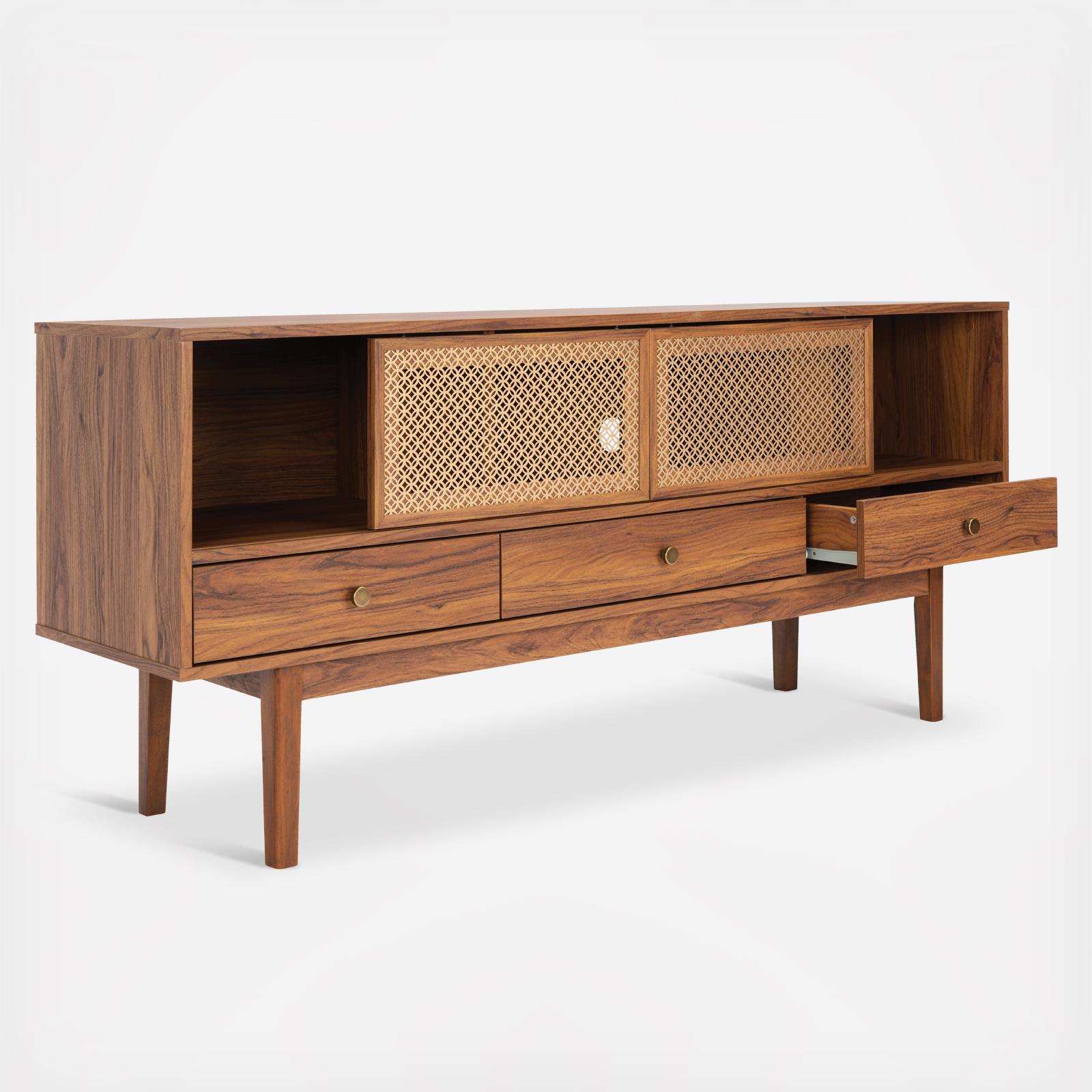 Ceu 3-Drawer 1-Shelf Media Stand