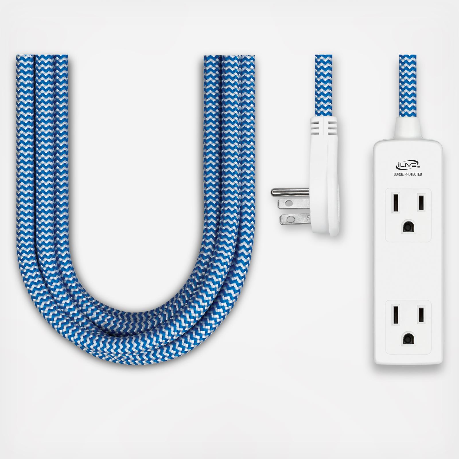 3-Outlet Fabric Power Cord