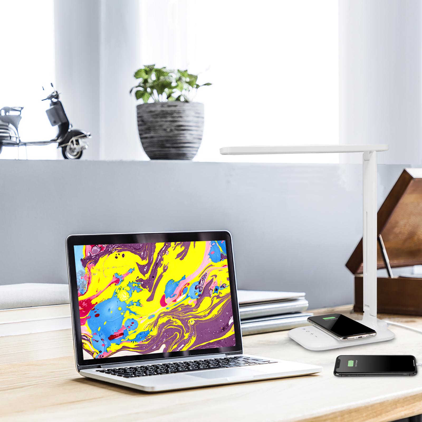 LED Desk Lamp with Wireless Charging