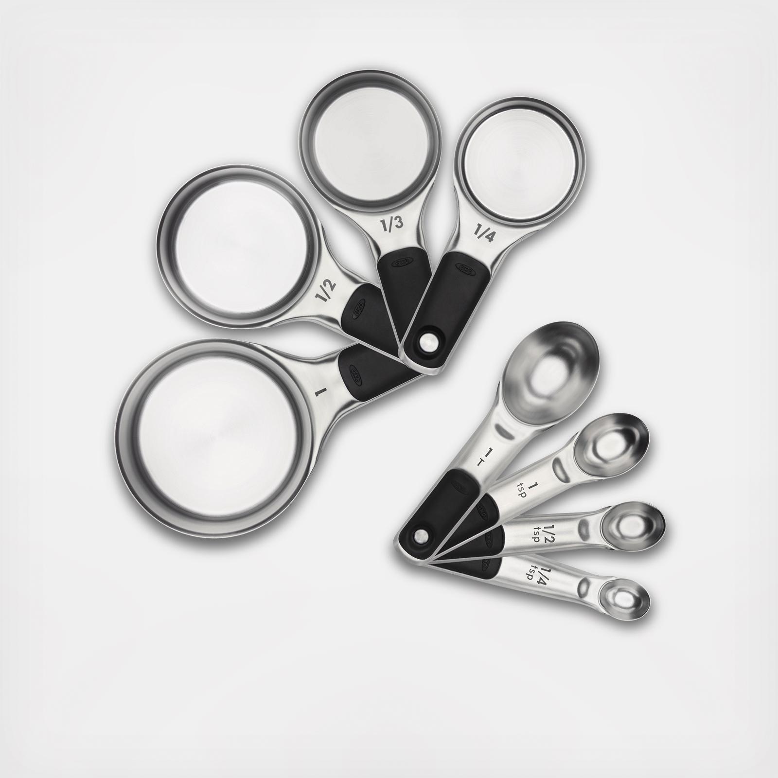 Good Grips 8-Piece Stainless Steel Measuring Cups And Spoons Set