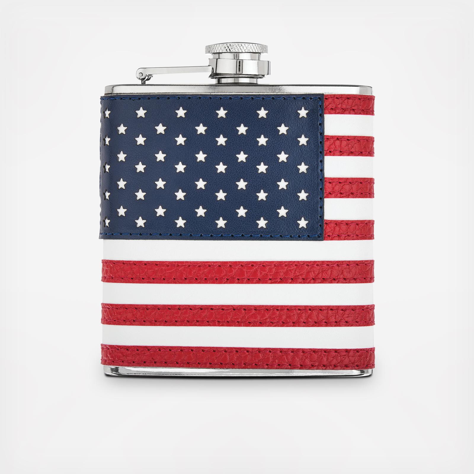 American Flag Flask