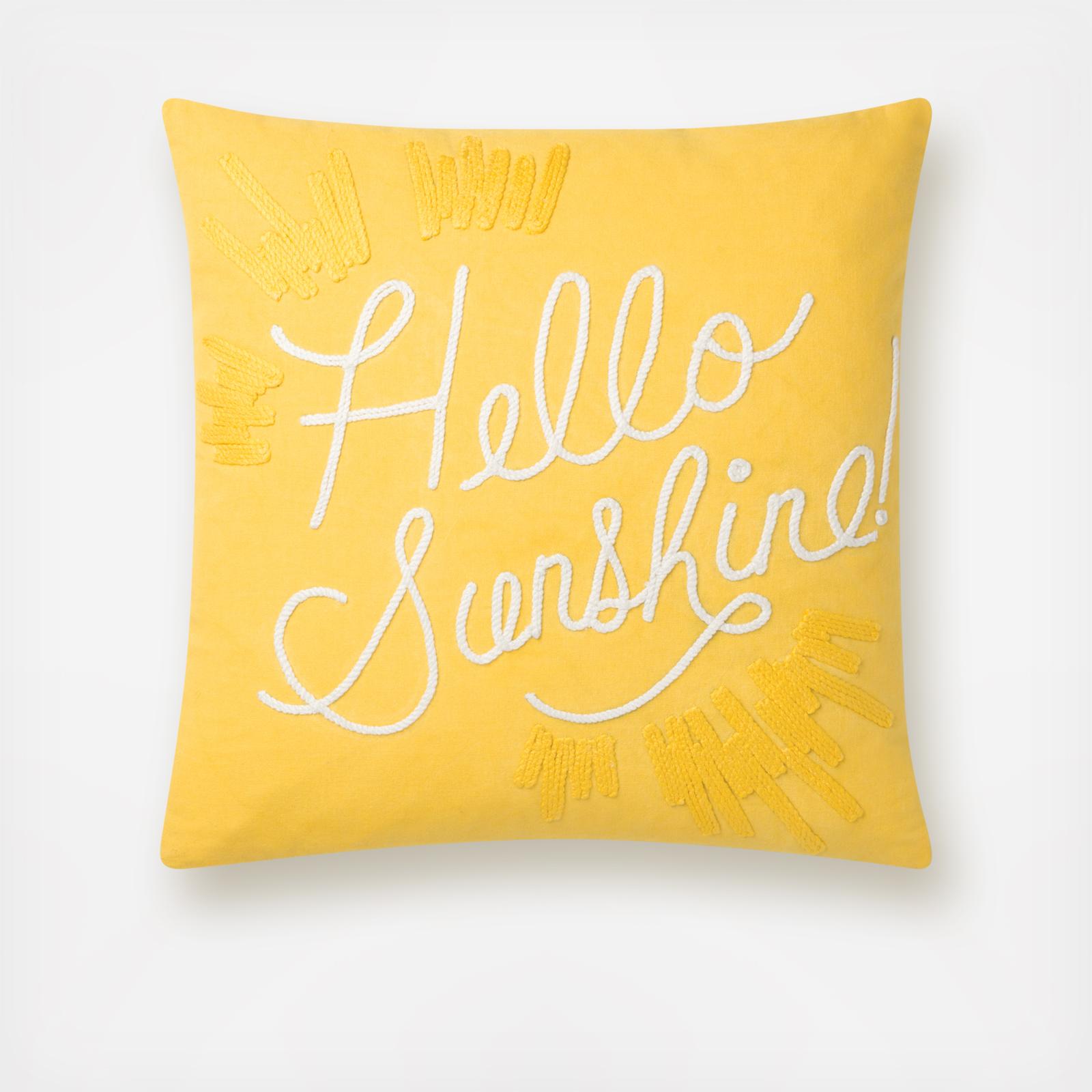 Hello Sunshine Throw Pillow
