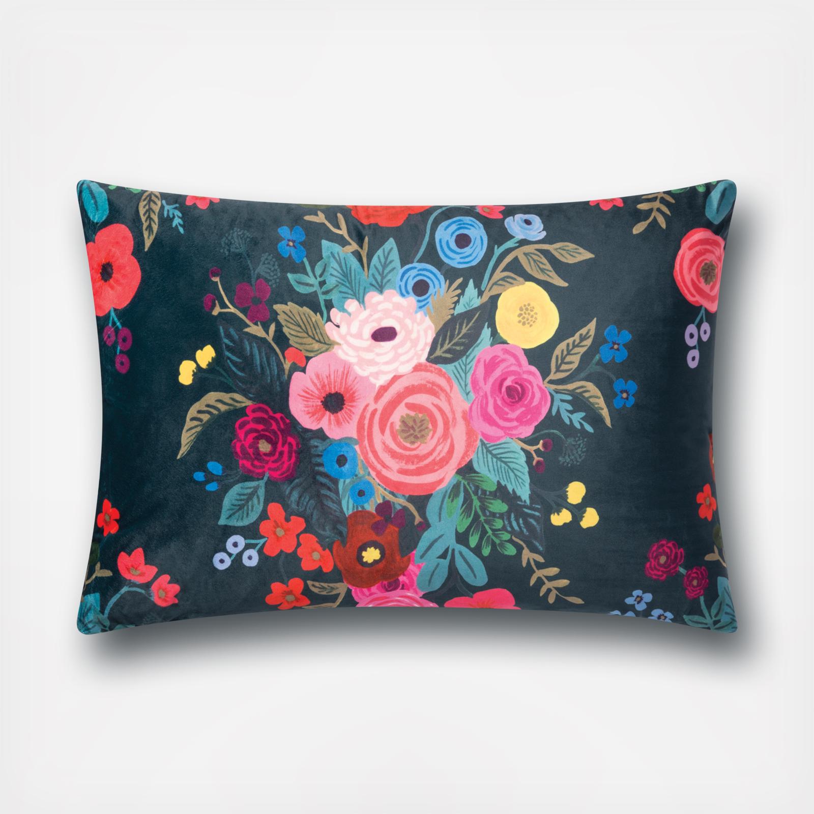 Floral Bouquet Lumbar Throw Pillow