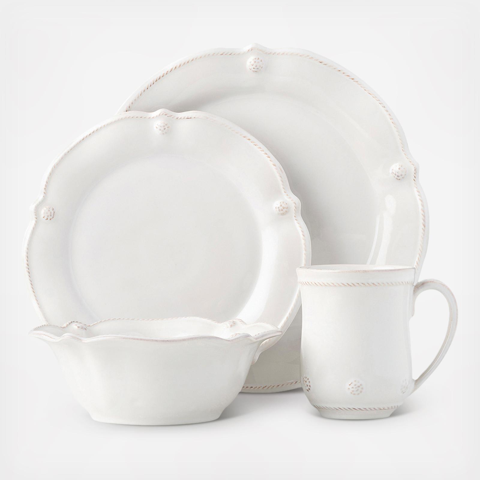Berry & Thread Flared 4-Piece Place Setting, Service for 1