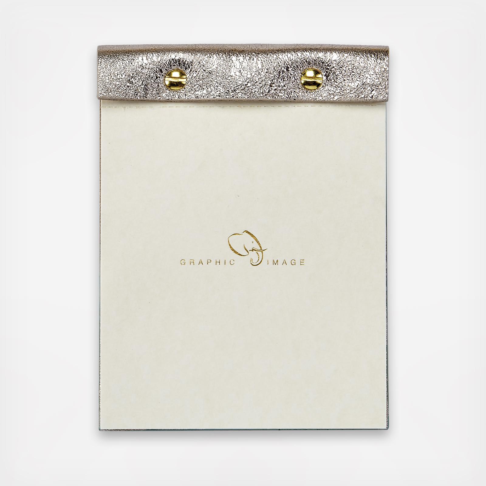 Metallic Leather Notepad