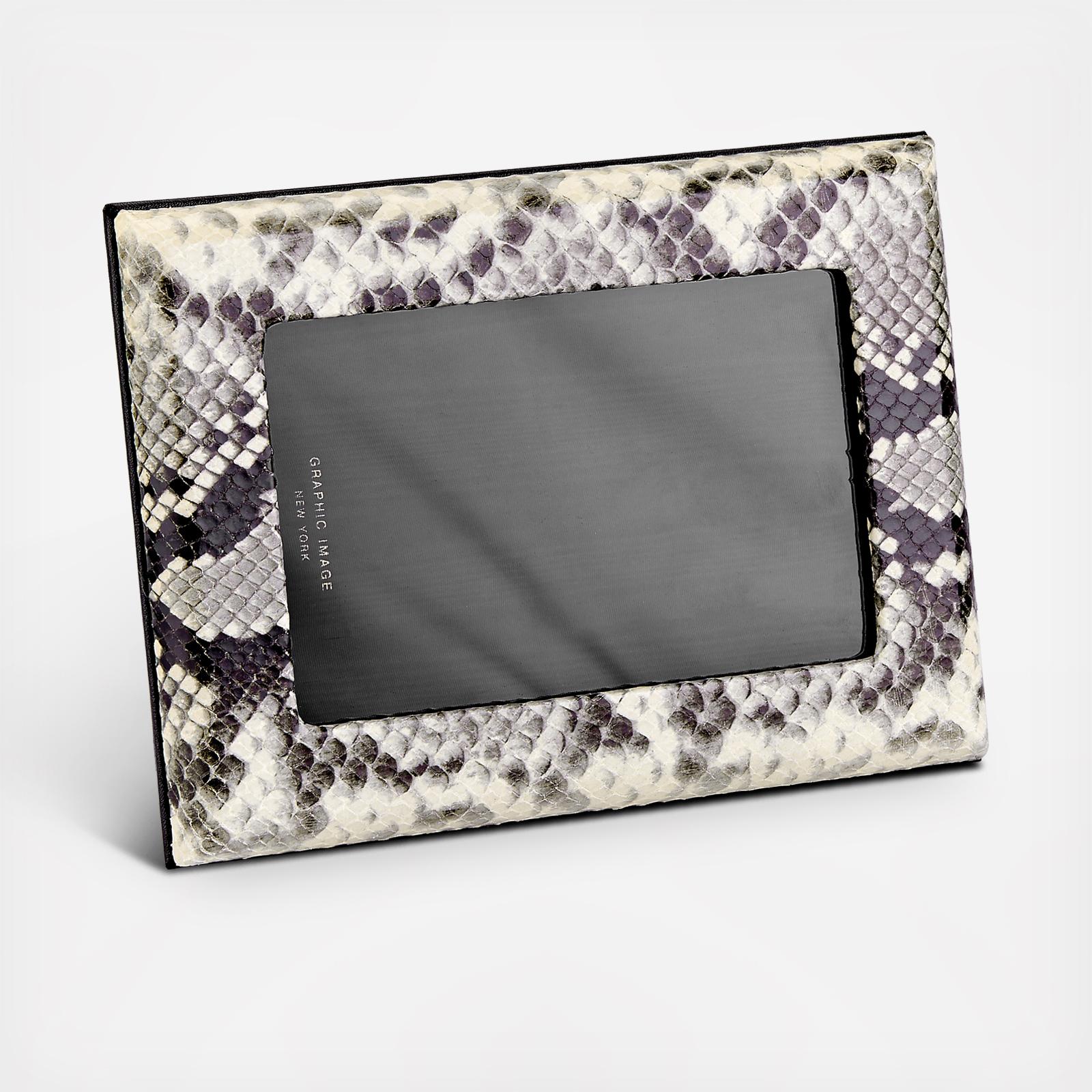 5 X 7 Embossed Python Leather Picture Frame