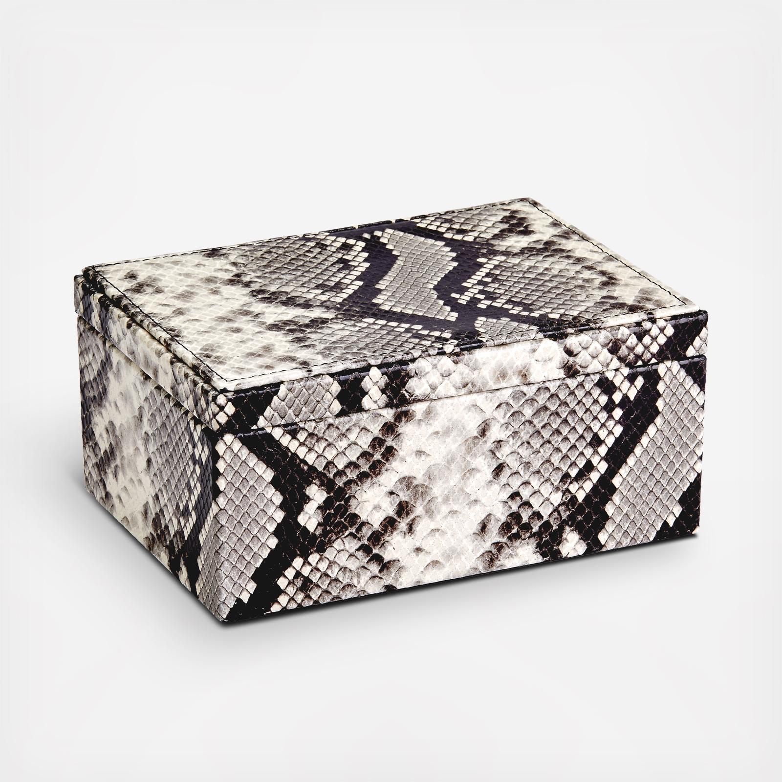 Embossed Python Medium Box