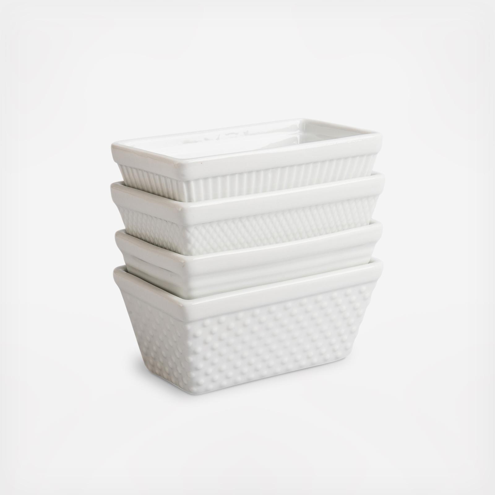 Mixed Pattern Mini Loaf Pan, Set of 4