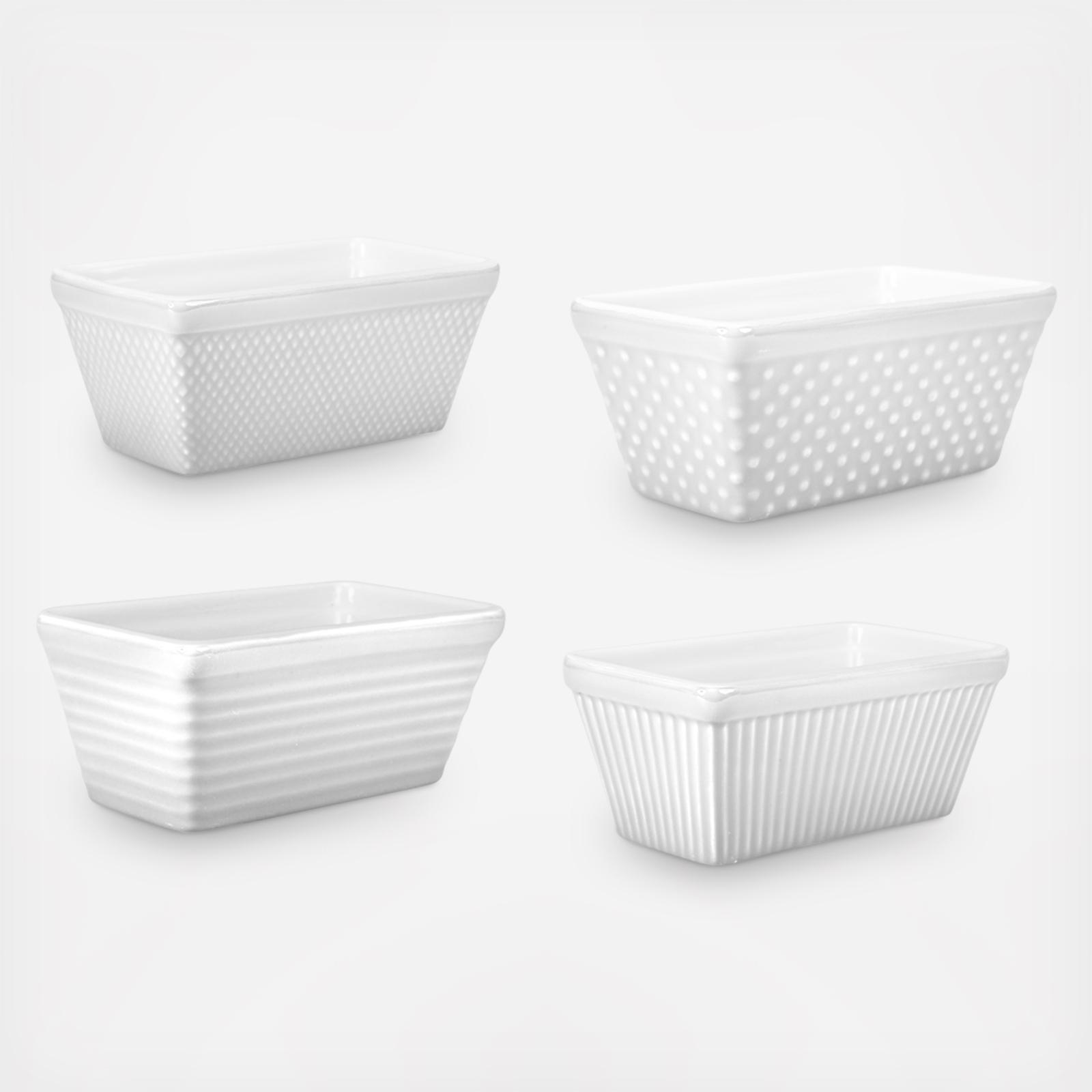 Mixed Pattern Mini Loaf Pan, Set of 4