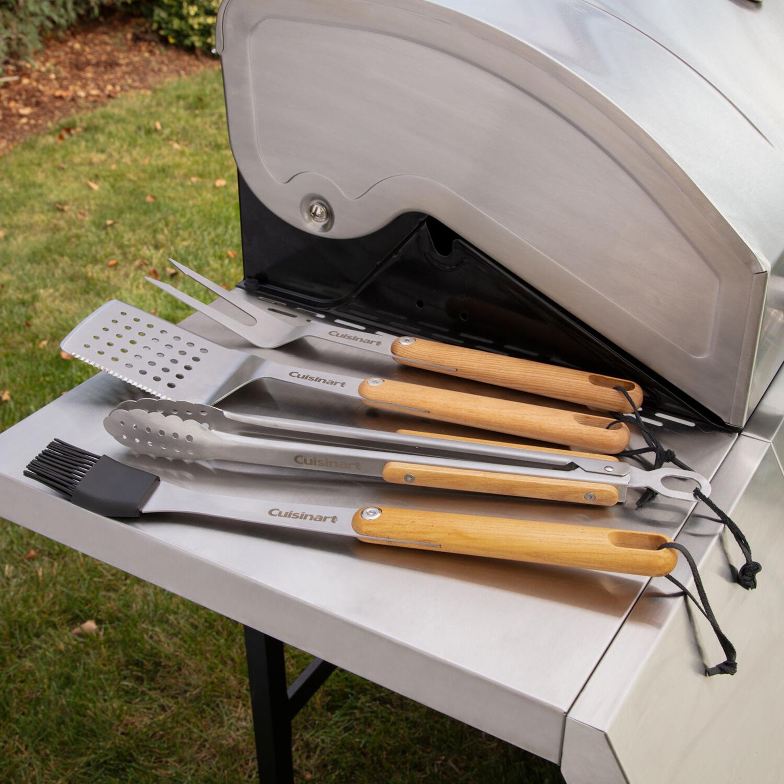 4-Piece Ashwood Grill Tool Set