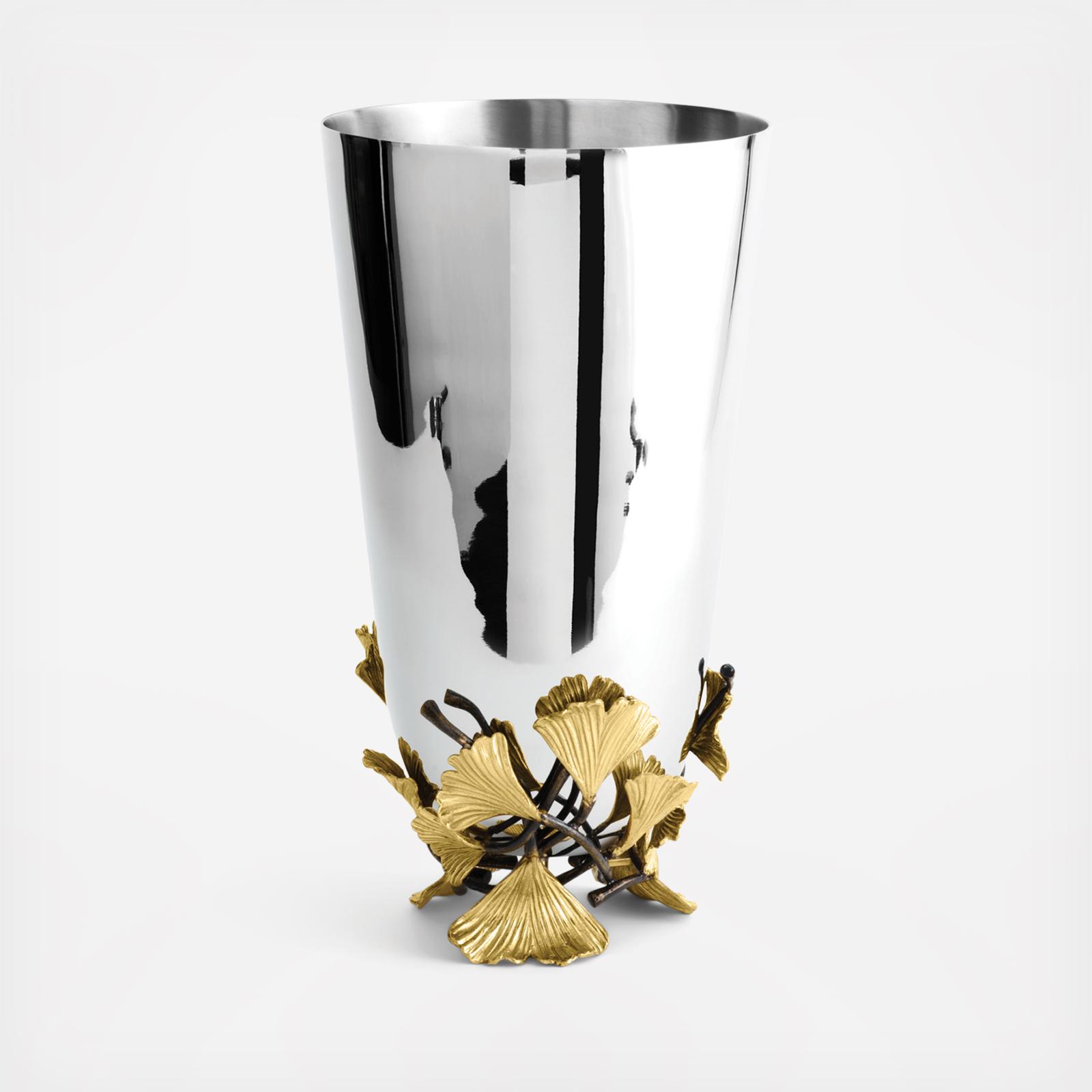 Golden Ginkgo Vase