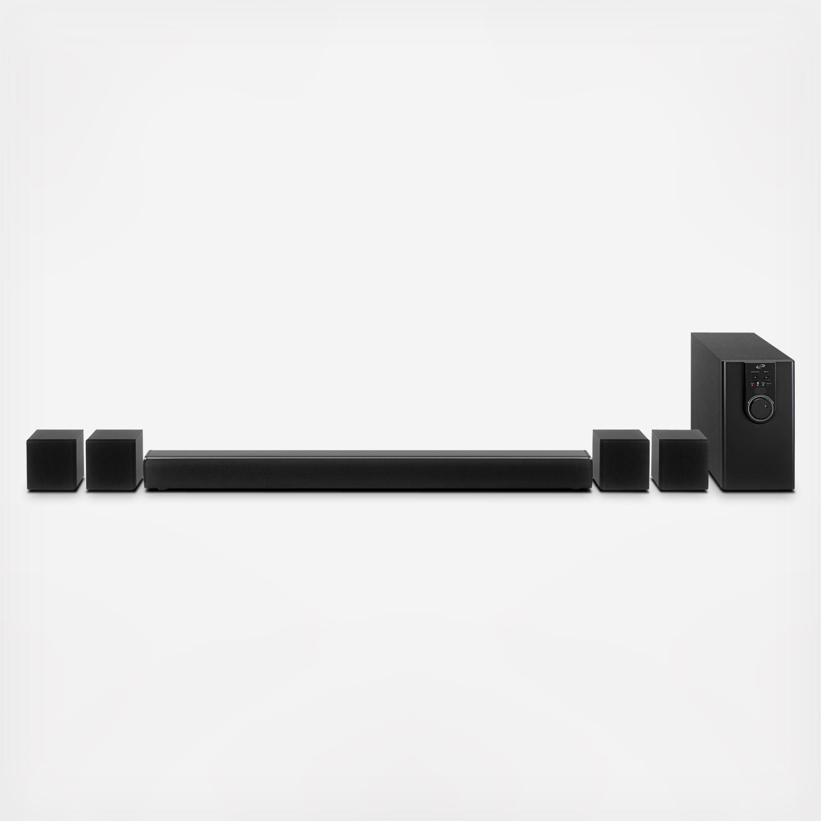 32" Speaker with 4 Satellite Speakers and Subwoofer