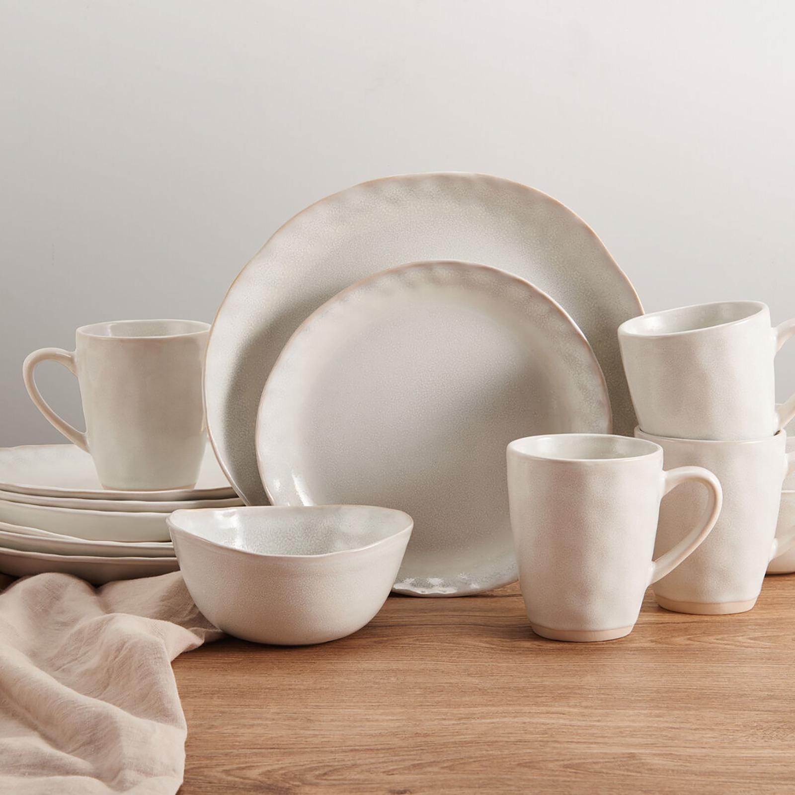 Cora 16-Piece Reactive Stoneware Dinnerware, Service for 4