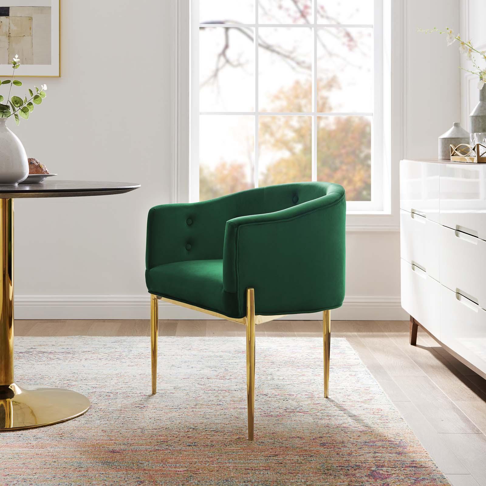 Savour Velvet Accent Chair