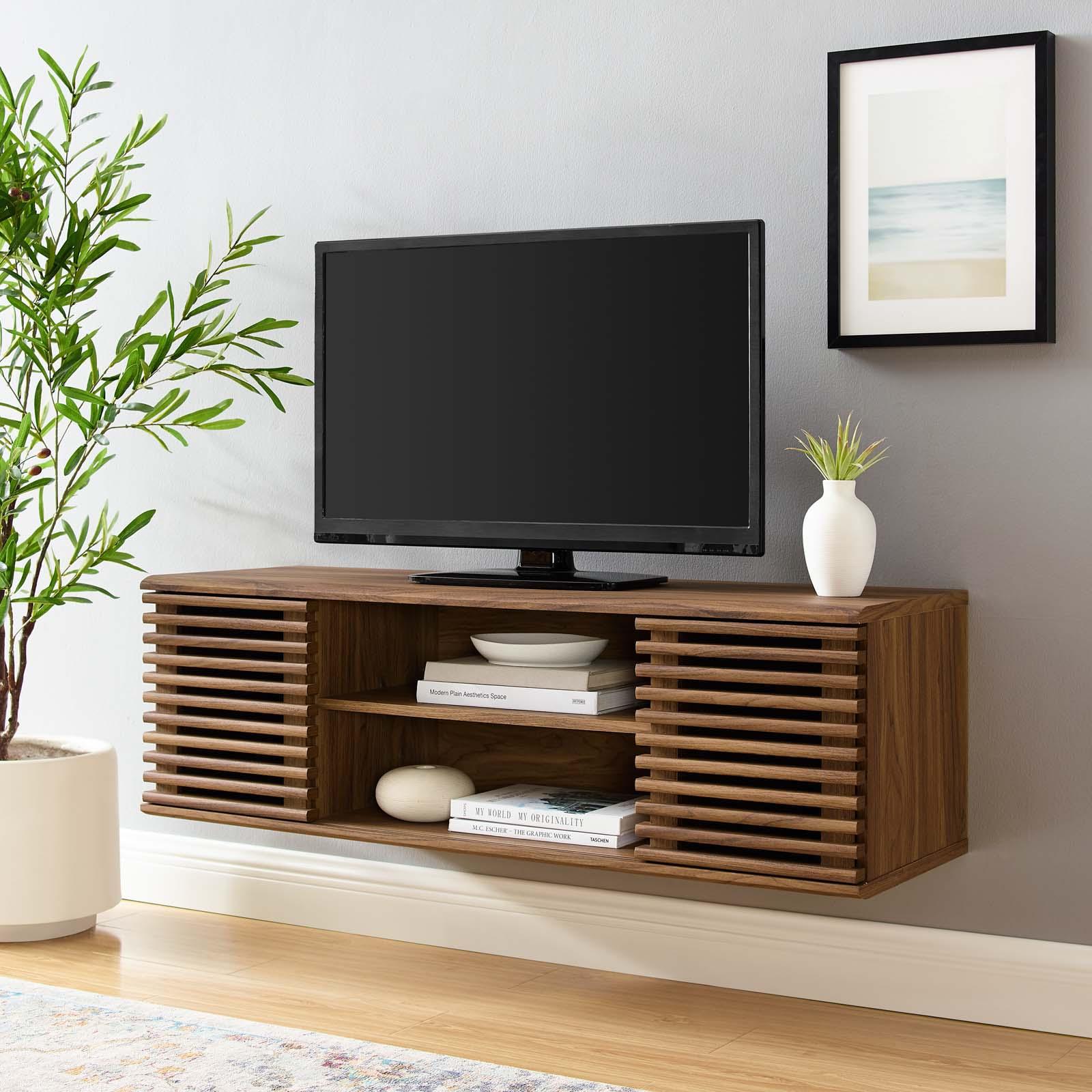 Render Wall-Mount Media Console TV Stand