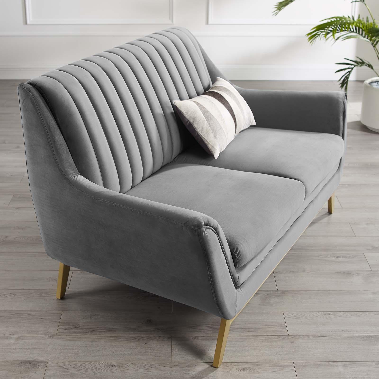 Winsome Velvet Loveseat