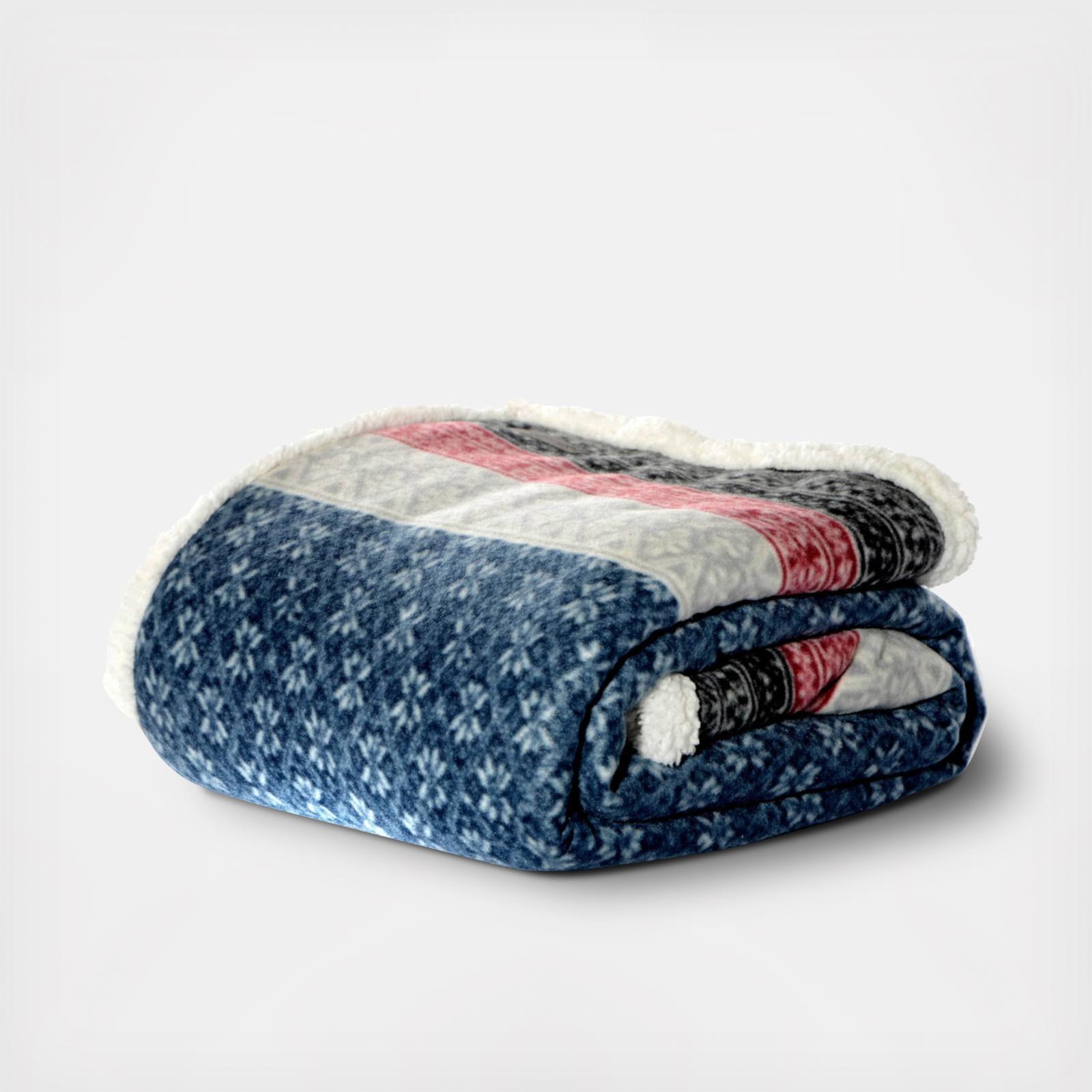 Fair Isle Steel Throw Blanket