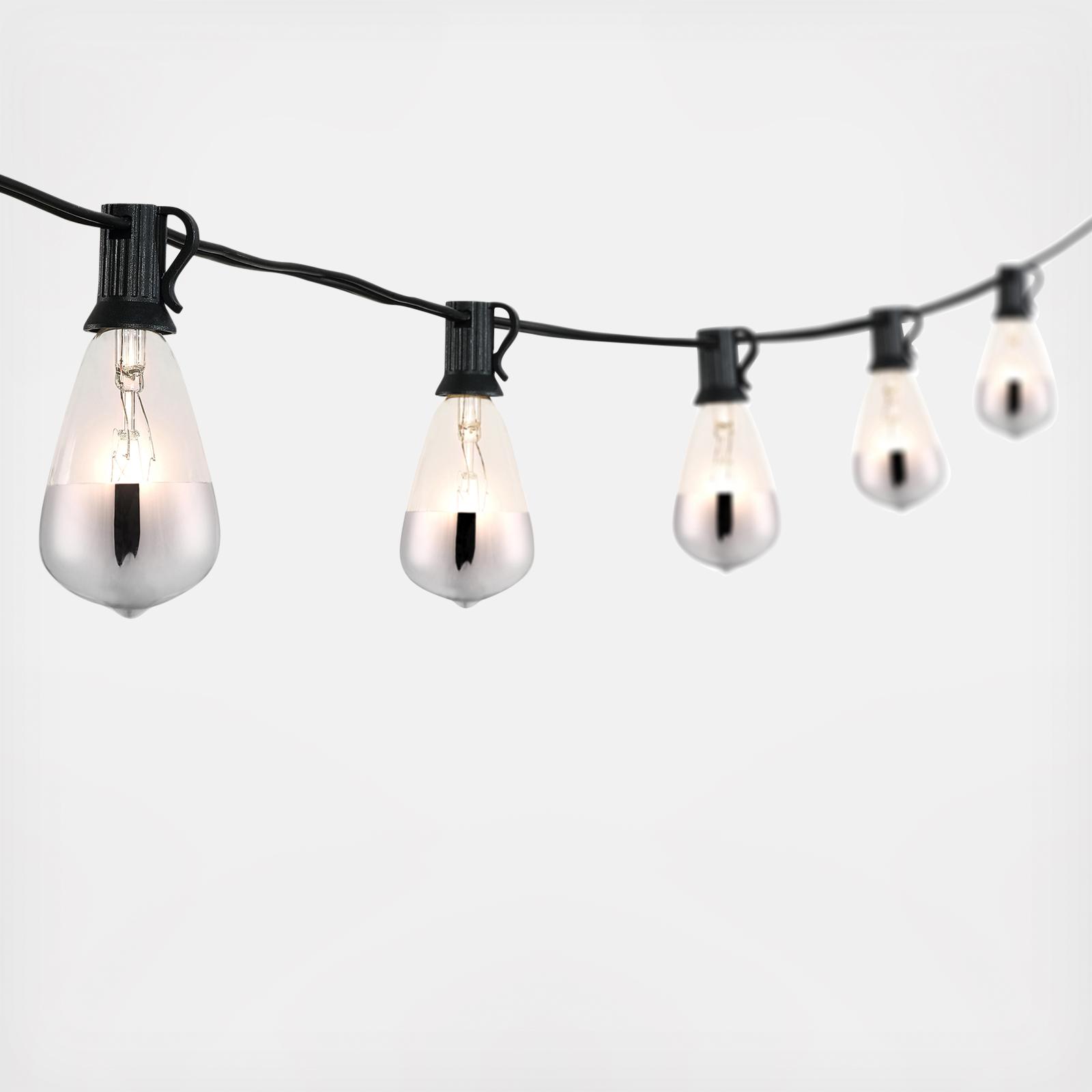 10' Rustic Industrial Incandescent Bulb String Lights