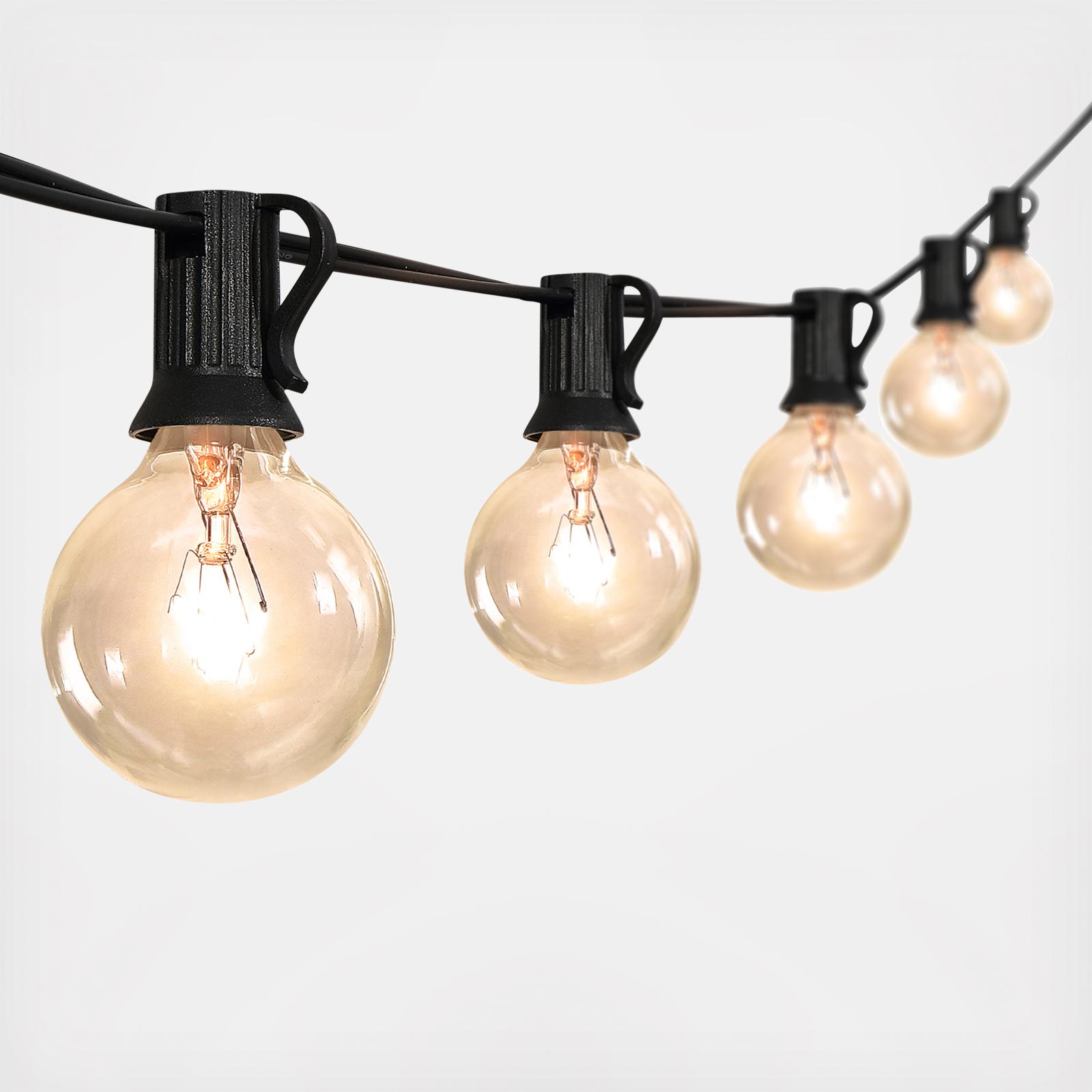 25' Incandescent Globe Bulb String Lights