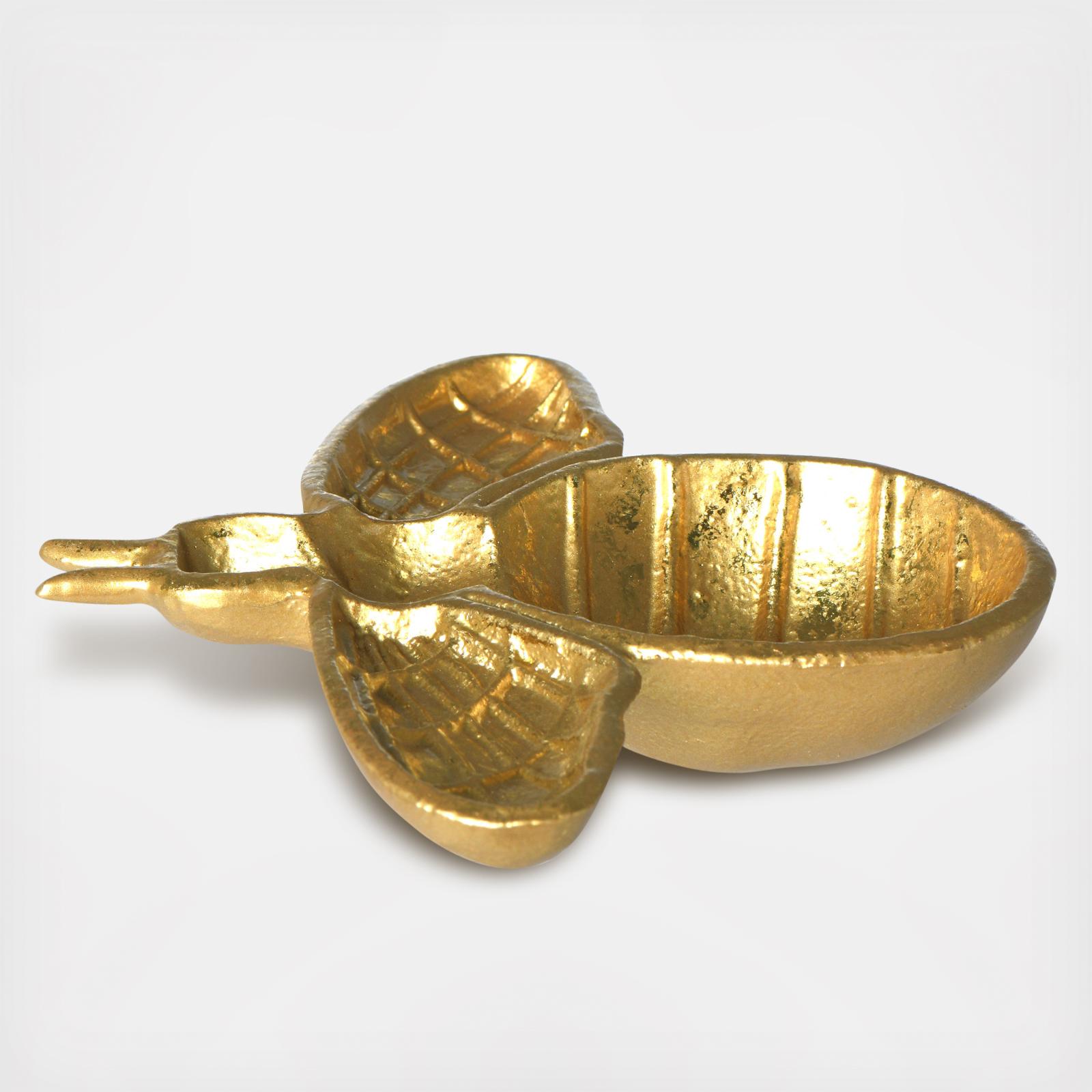 Cast Iron Golded Bee Dish