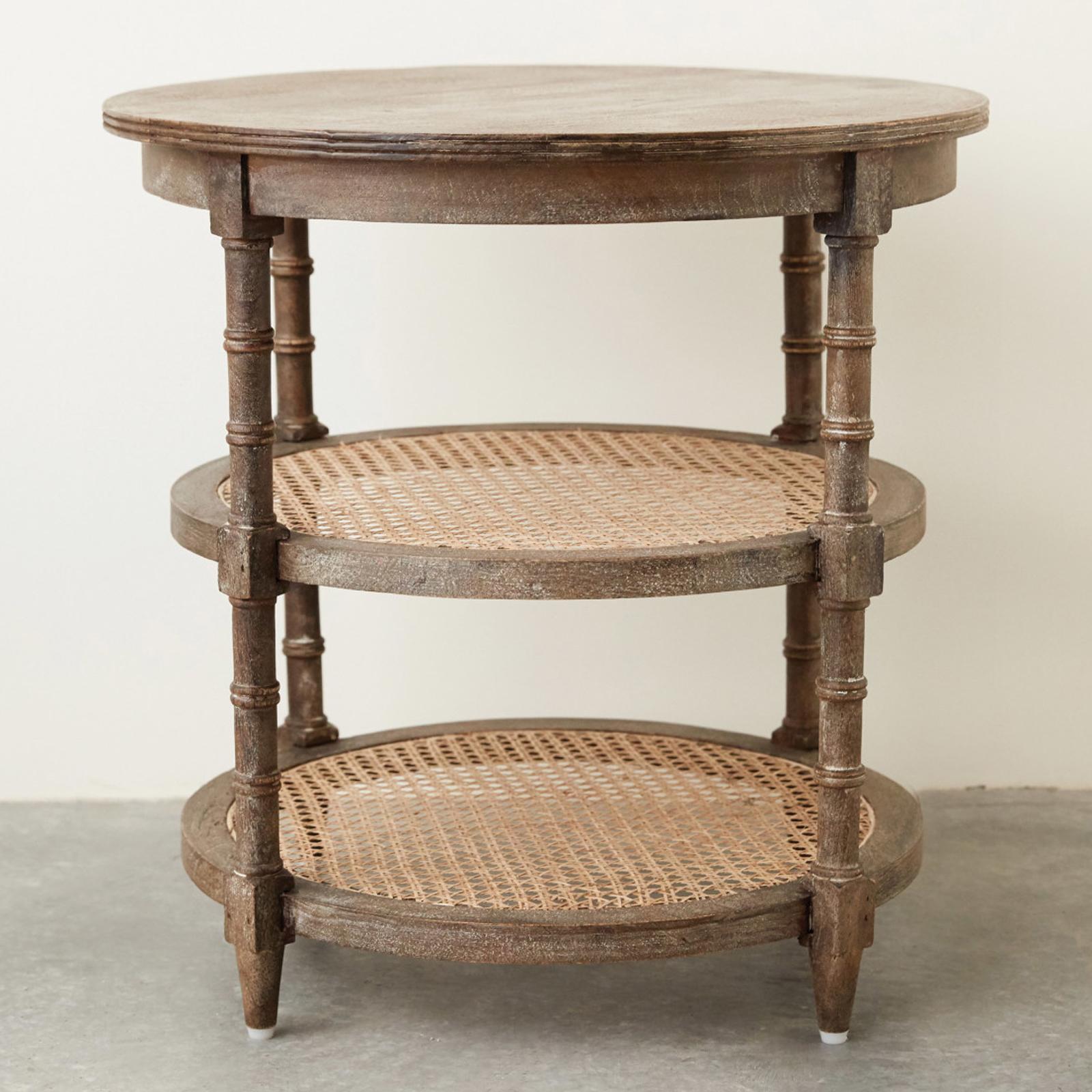 3-Tier Mango Wood Table