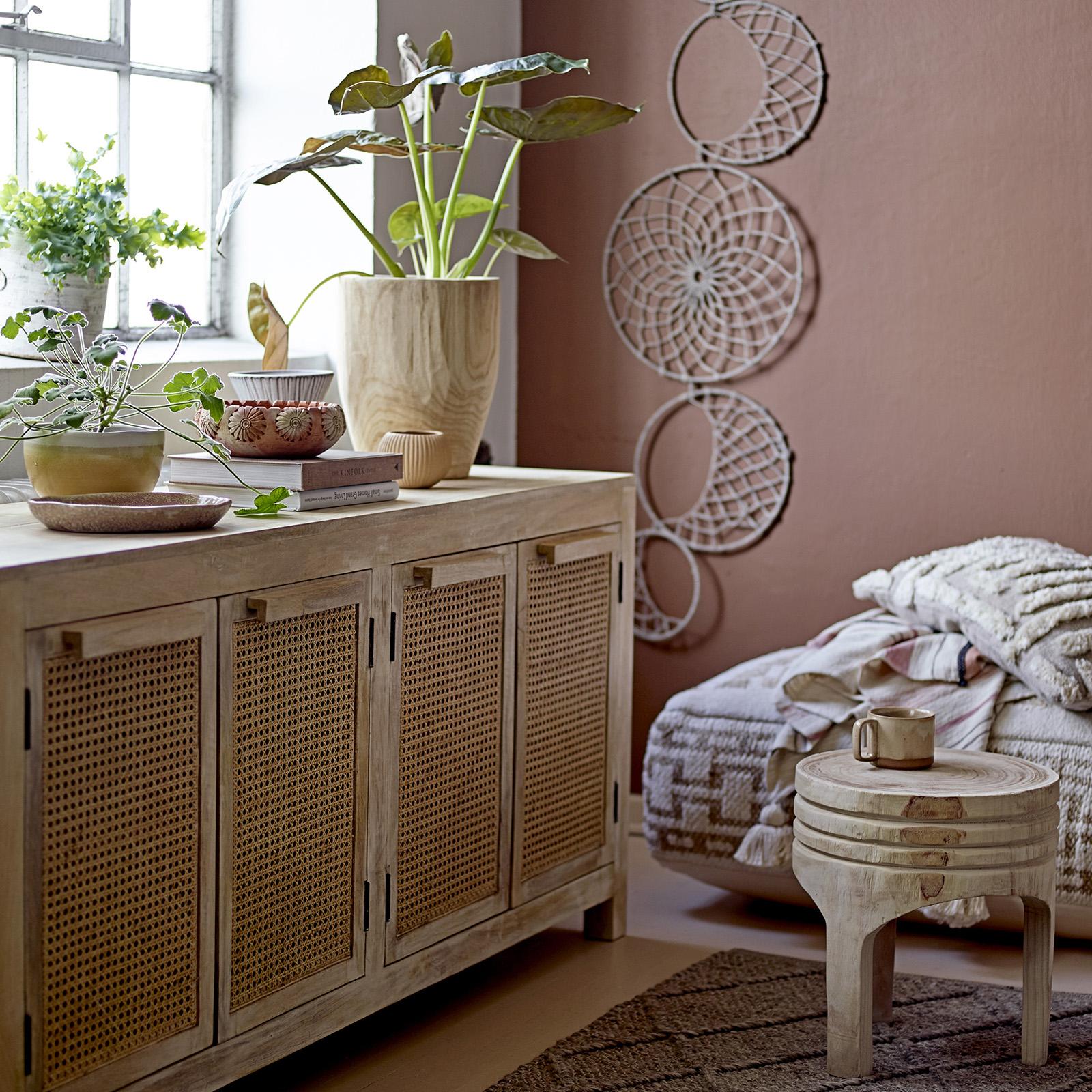 4-Door Mango Wood Cabinet