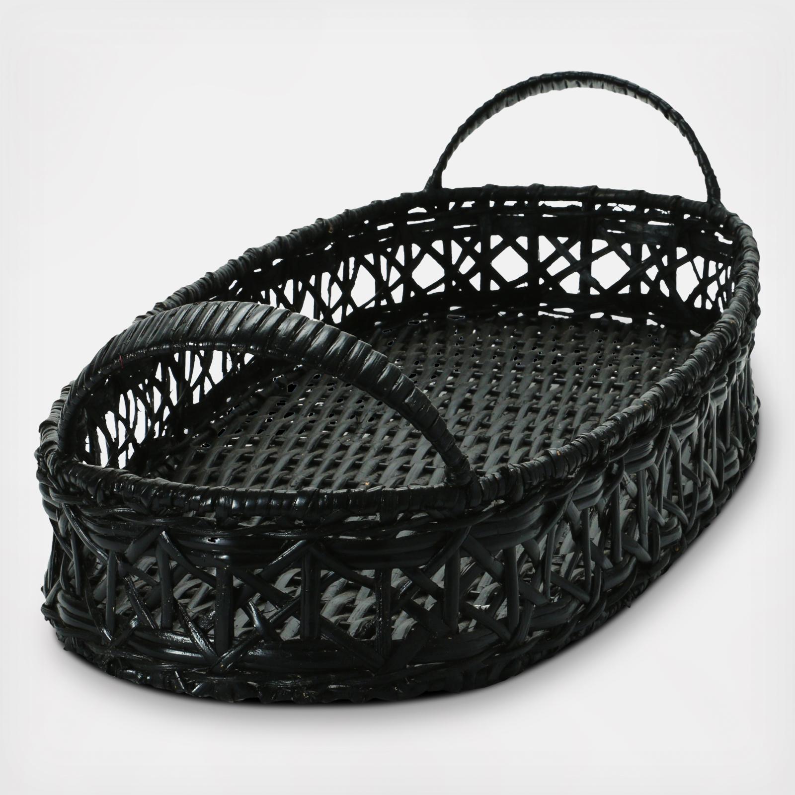 Decorative Hand-Woven Rattan Tray