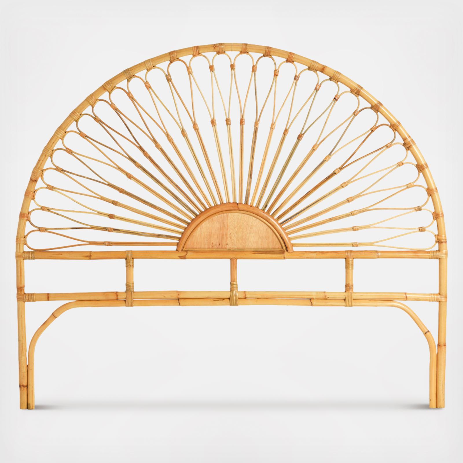 Rattan Sunrise Headboard
