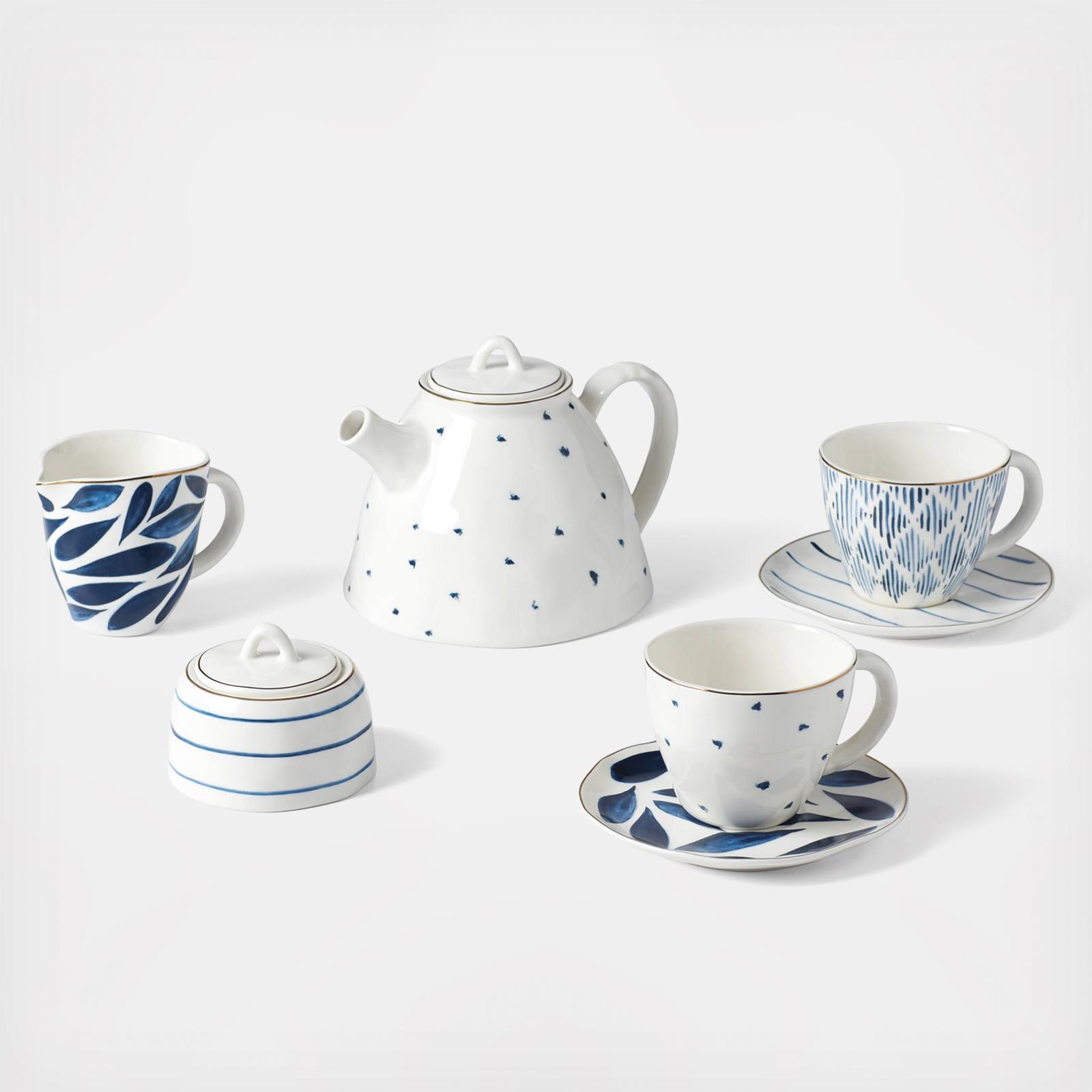 Blue Bay 9-Piece Tea Set