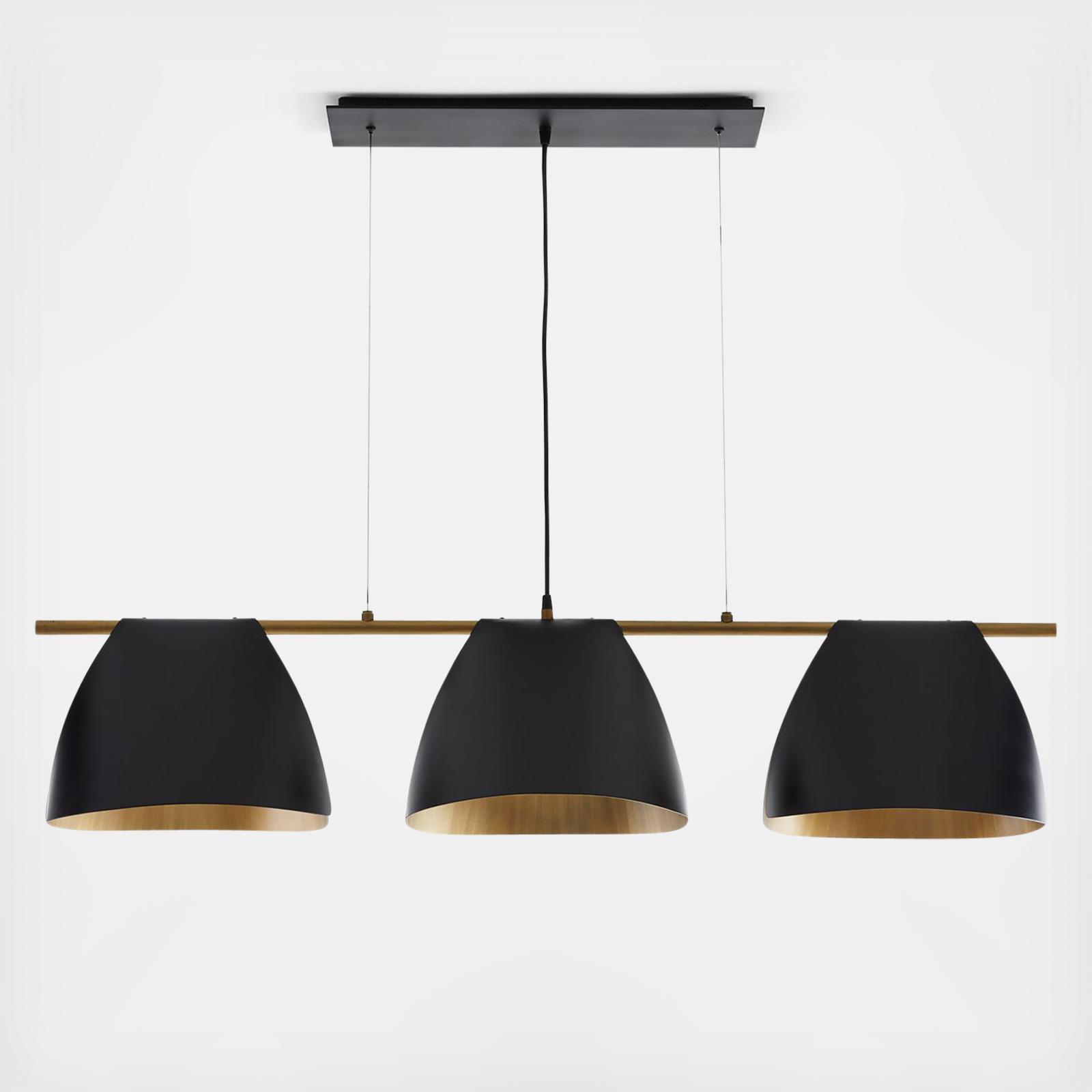 Arnau Bent Metal Linear Chandelier