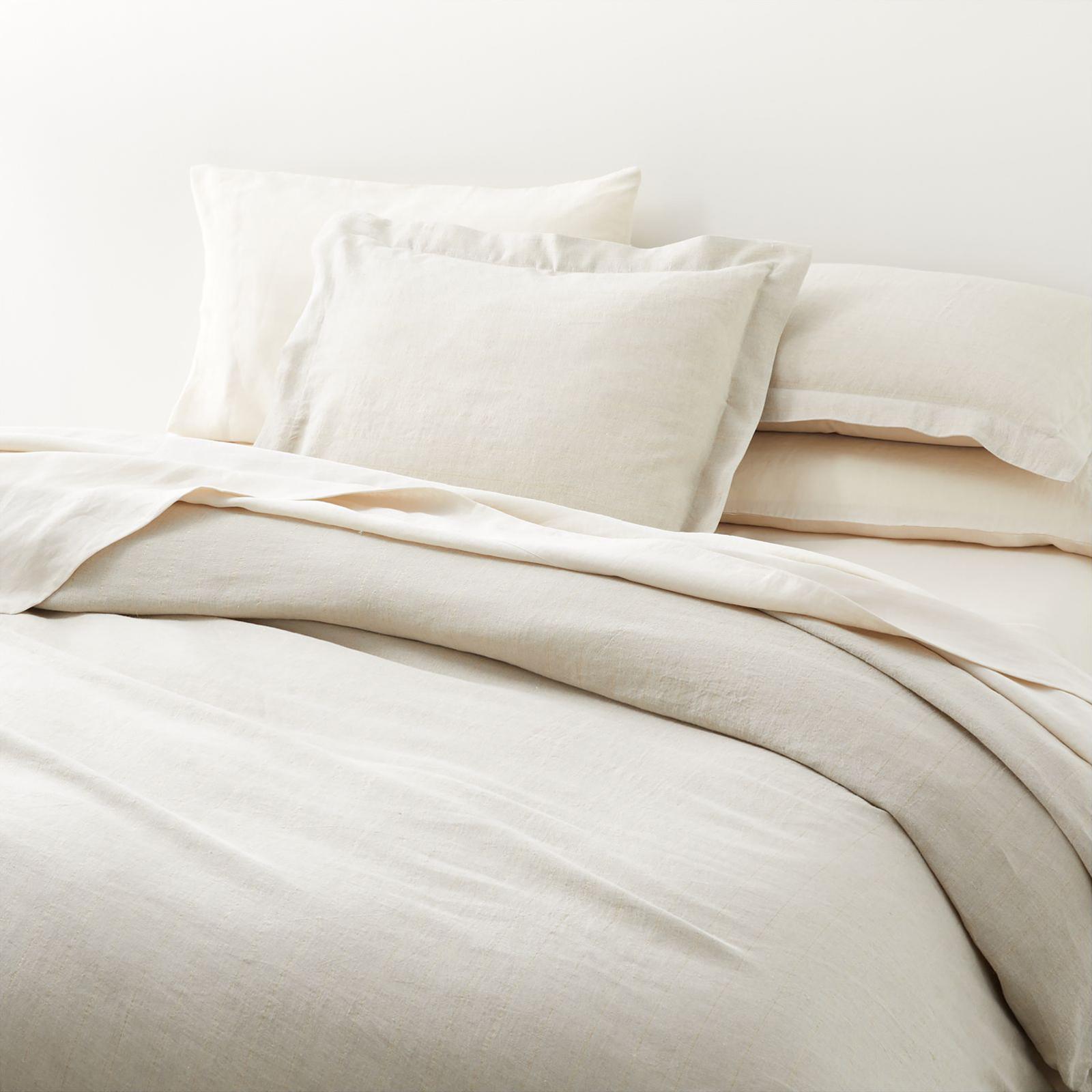 Linen Lurex Striped Duvet Cover