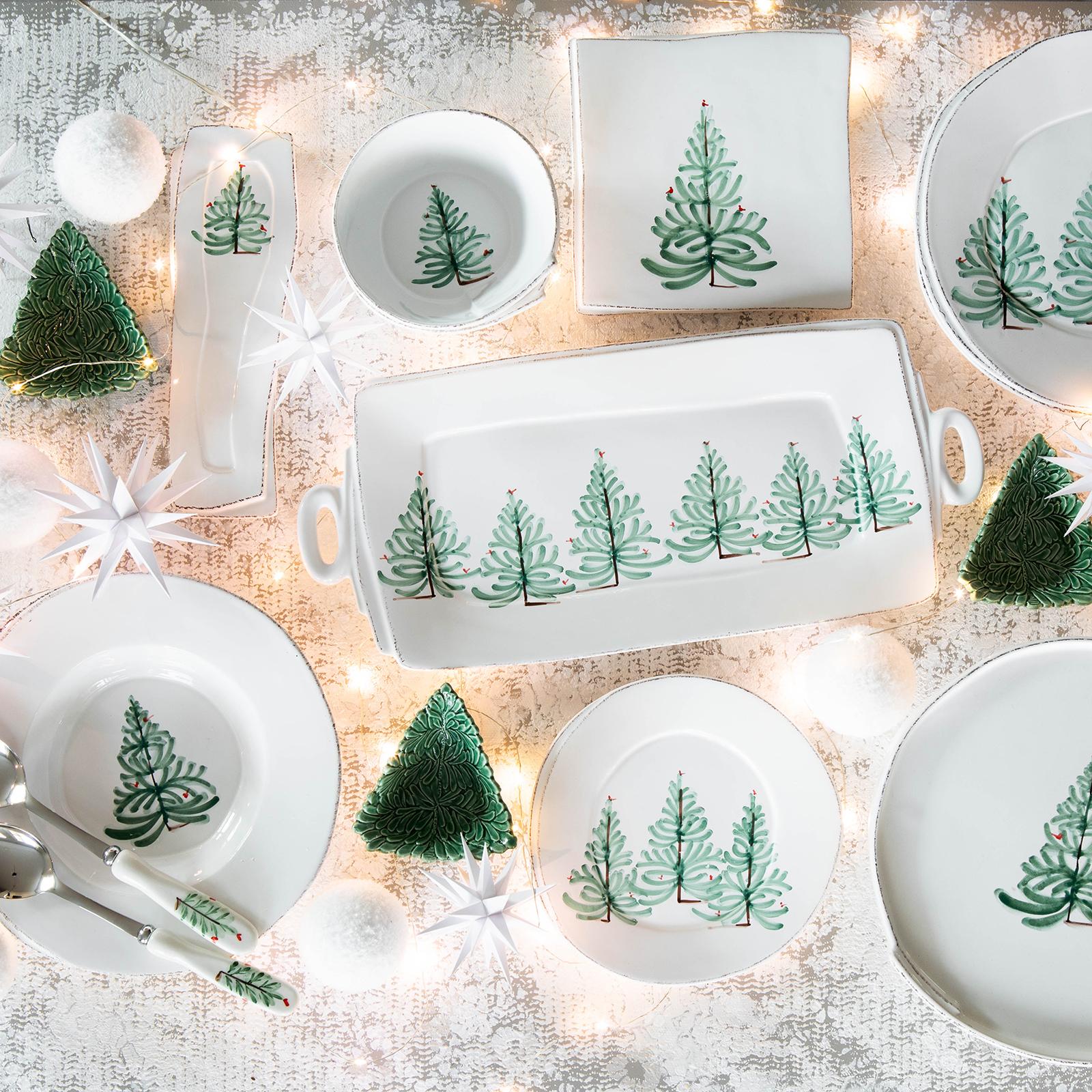 Lastra Holiday Figural Tree Dip Bowl
