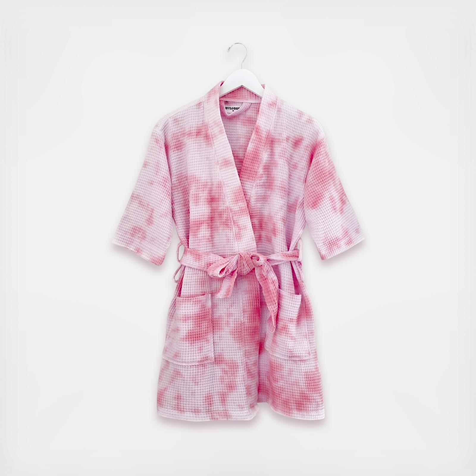 Peach Waffle Robe