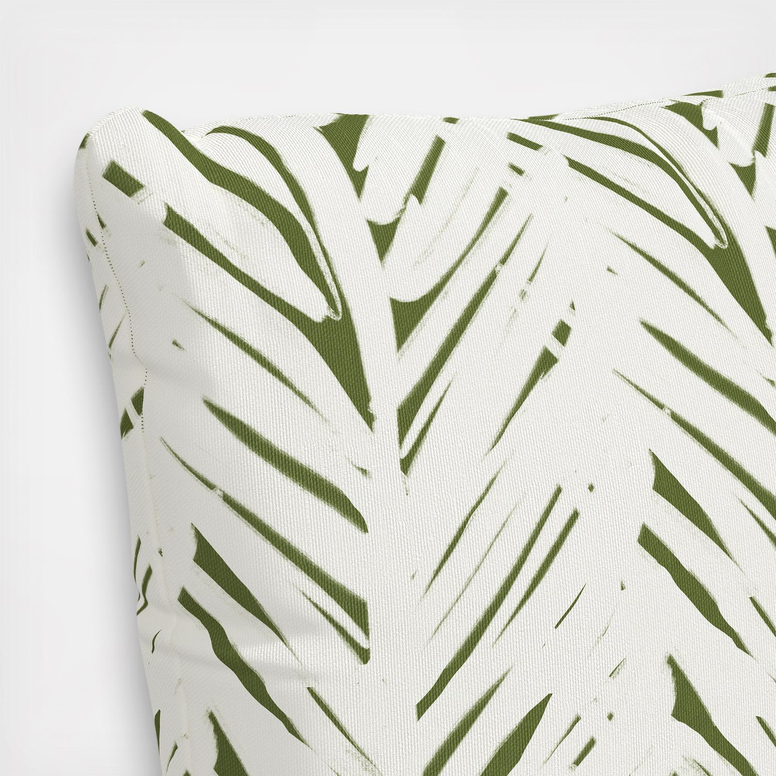 Brush Palm Outdoor Throw Pillow