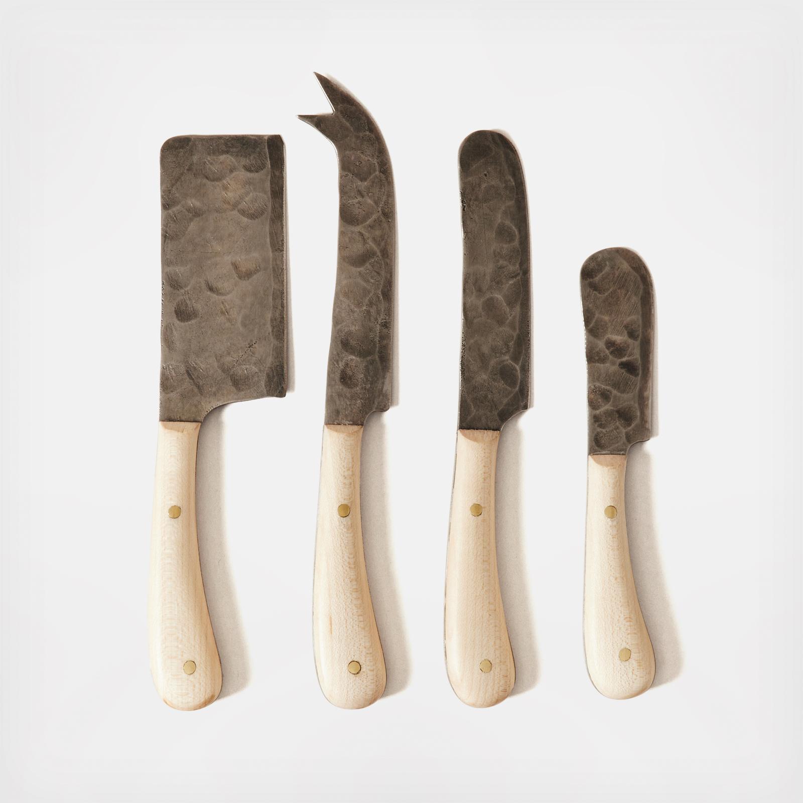 Artisan Forged 4-Piece Cheese Knife Set